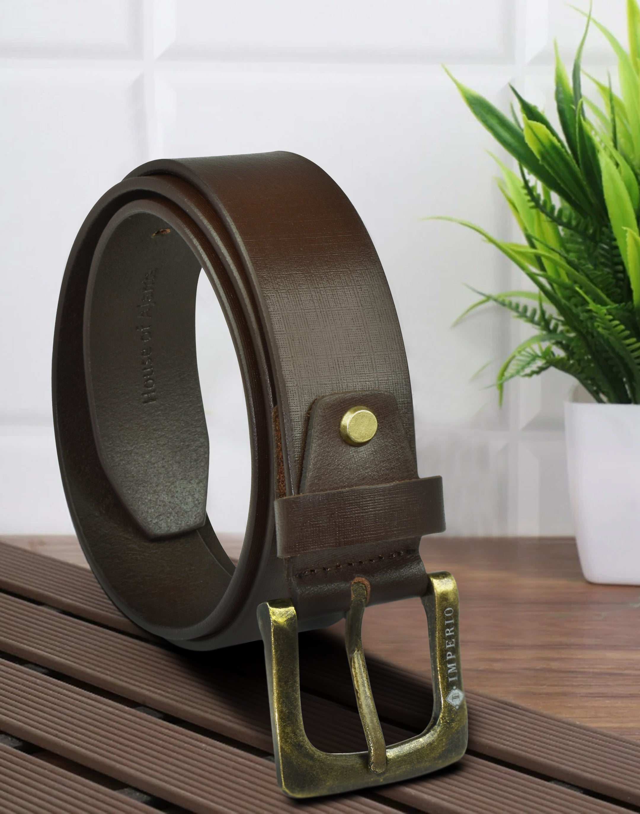 Imperio Genuine Leather Belt for Men – Classic Formal & Casual Waist Belt