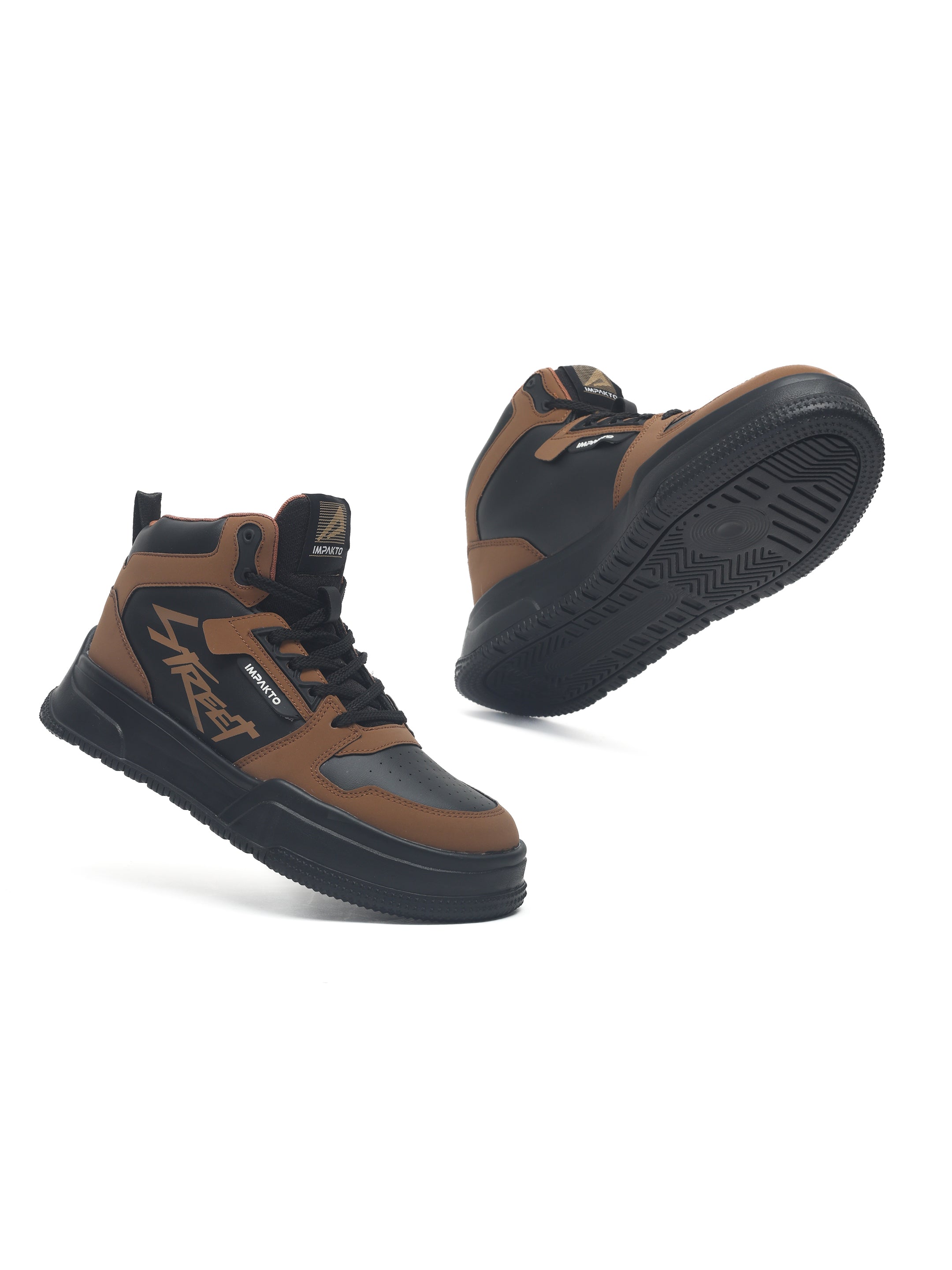 Impakto Alpha Street Men's Tan Sneakers - AS3364