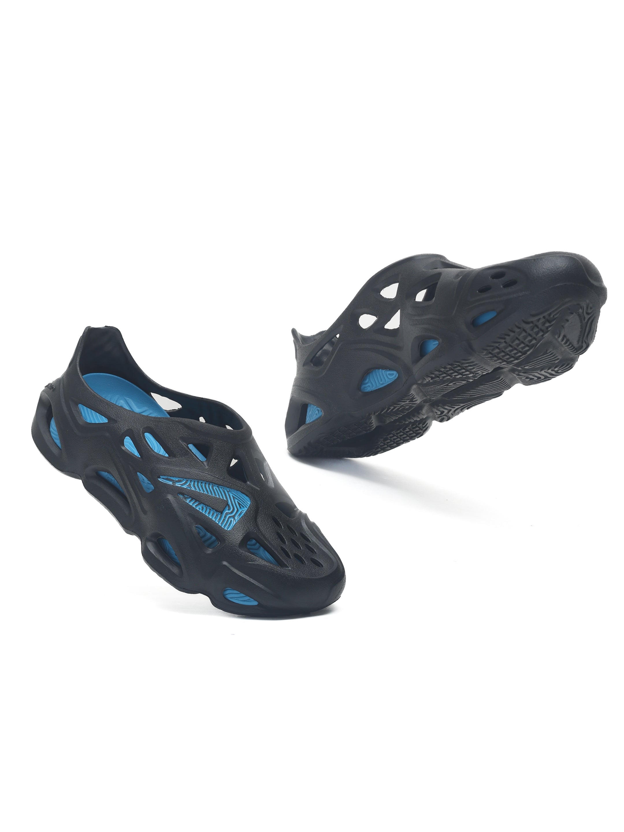 Impakto Super Future Men's Black and Sea Green Flipflop - FT3096