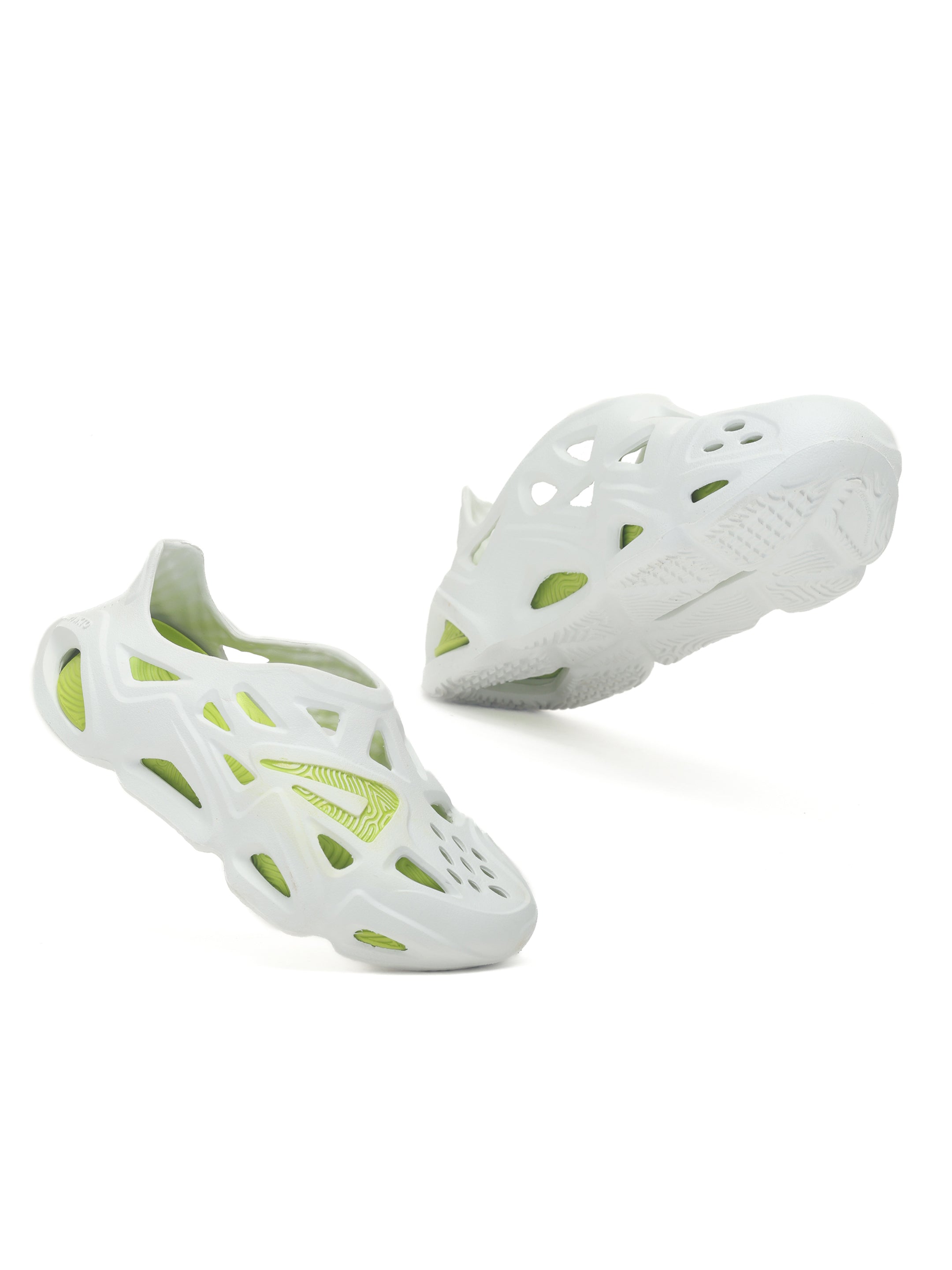 Impakto Super Future Men's White and Neon Flipflop