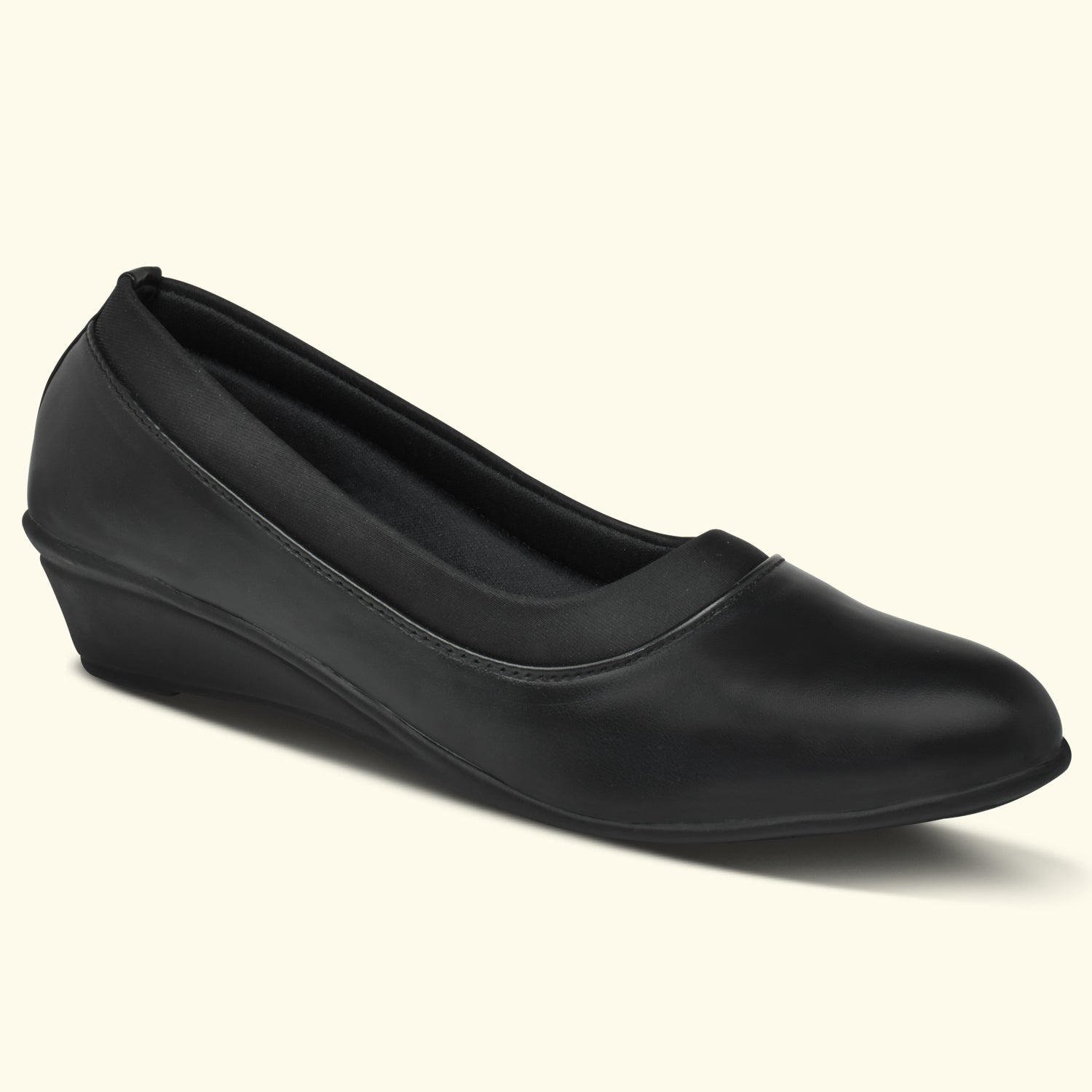 Ajanta Women’s Pointed Black Formal Slip-On