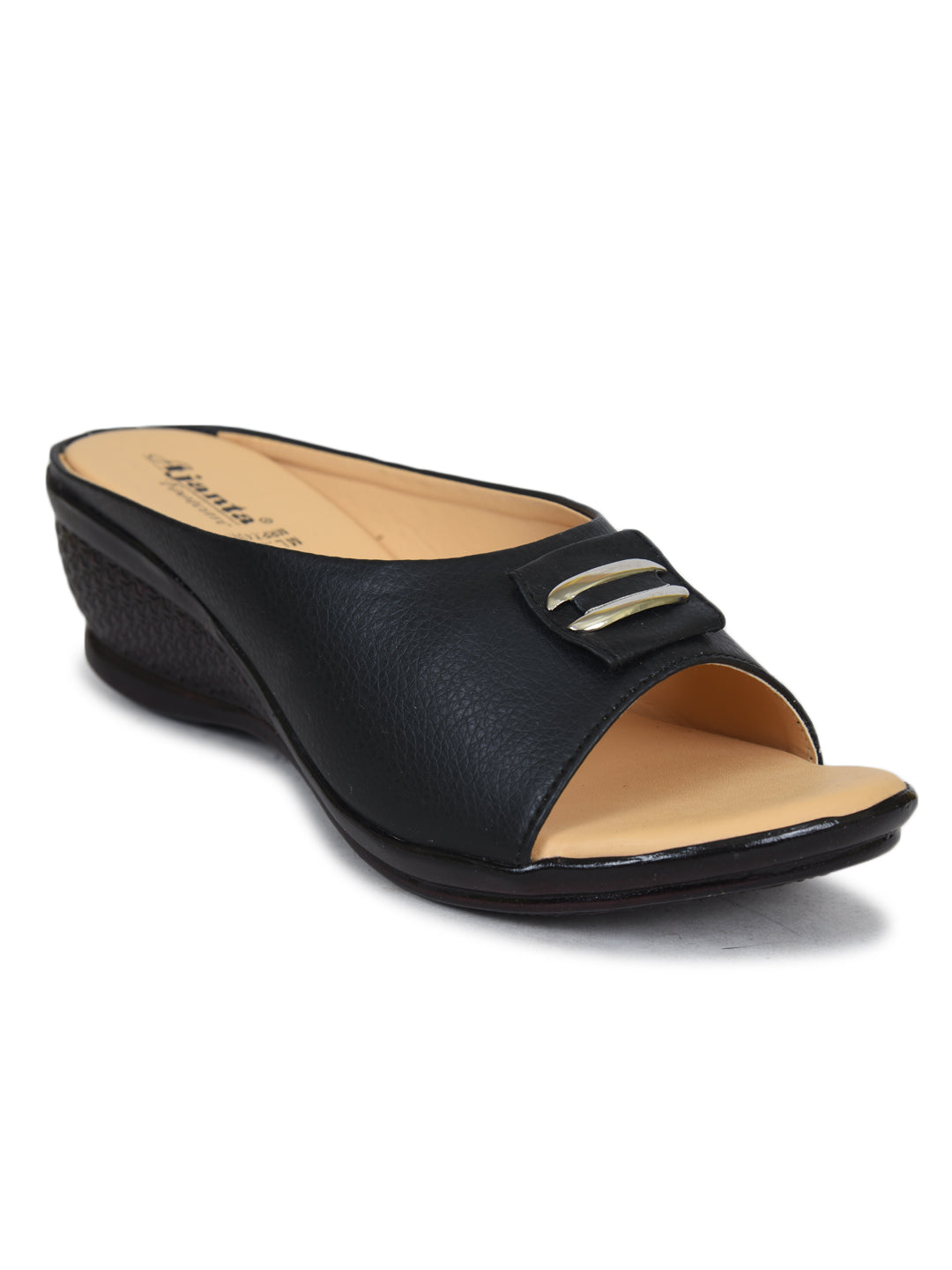 Ajanta Women’s Black Stylish Sandals