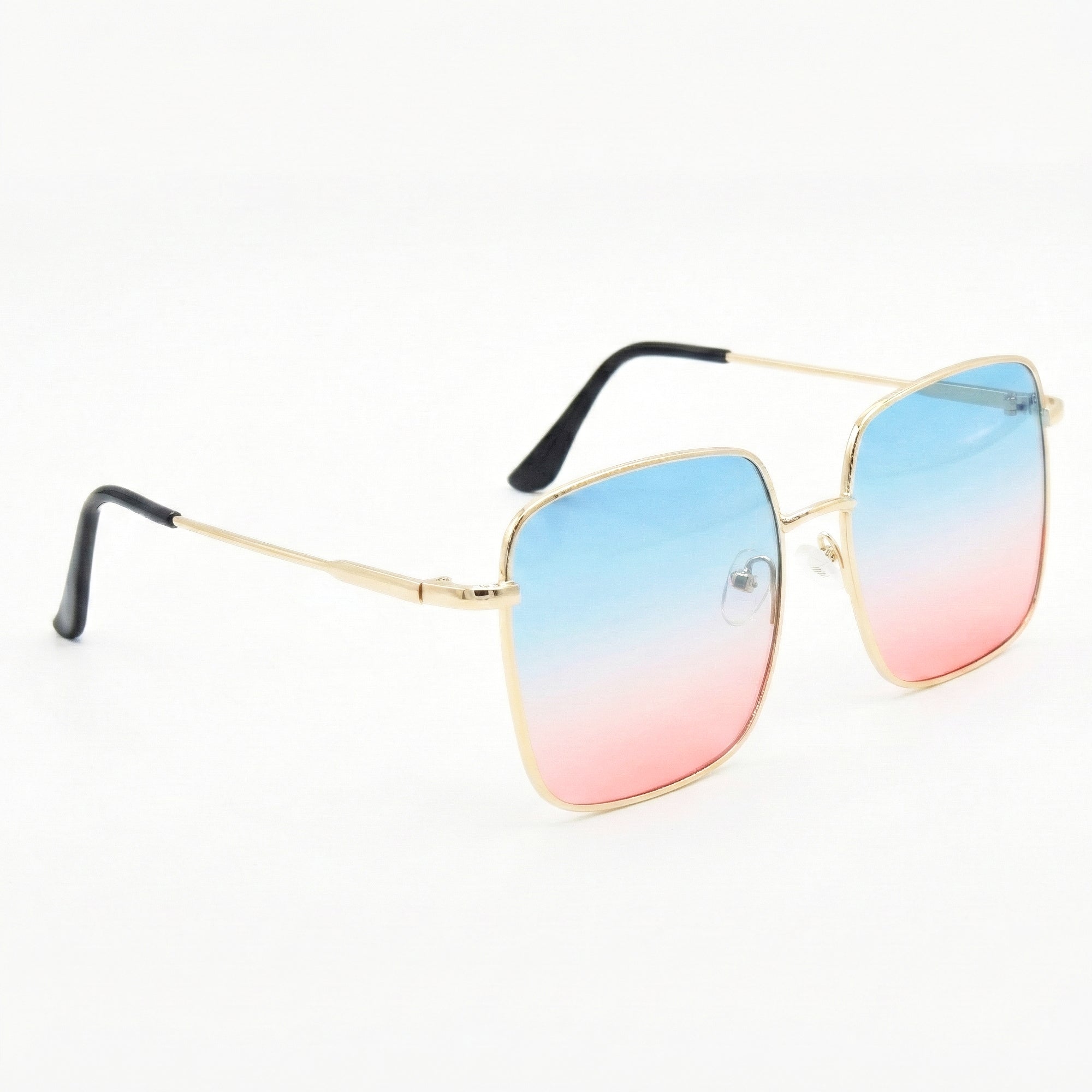 Ajanta Unisex Square Framed Sunglasses Stylish Metal Frame Eyewear