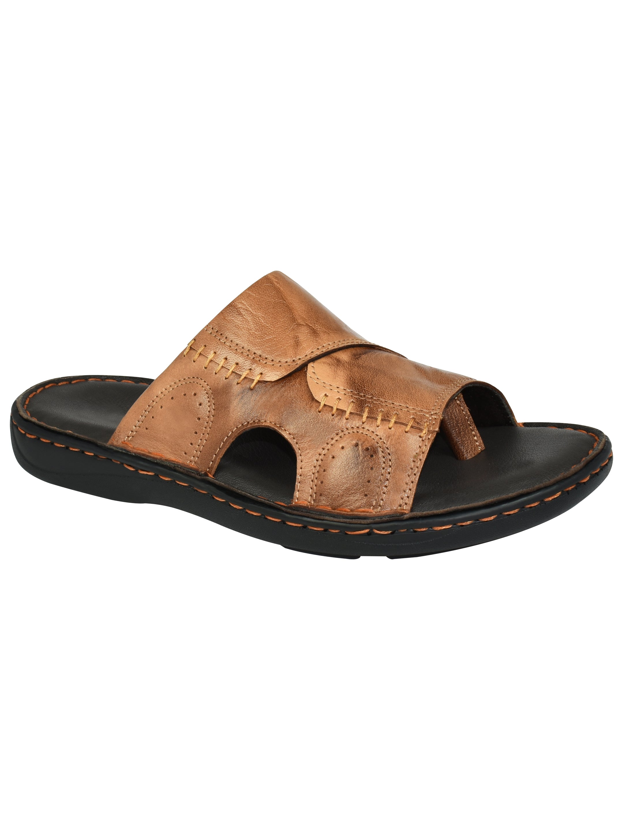 Ajanta Men’s Flat Slip-On Sandals for Daily Comfort & Casual Wear