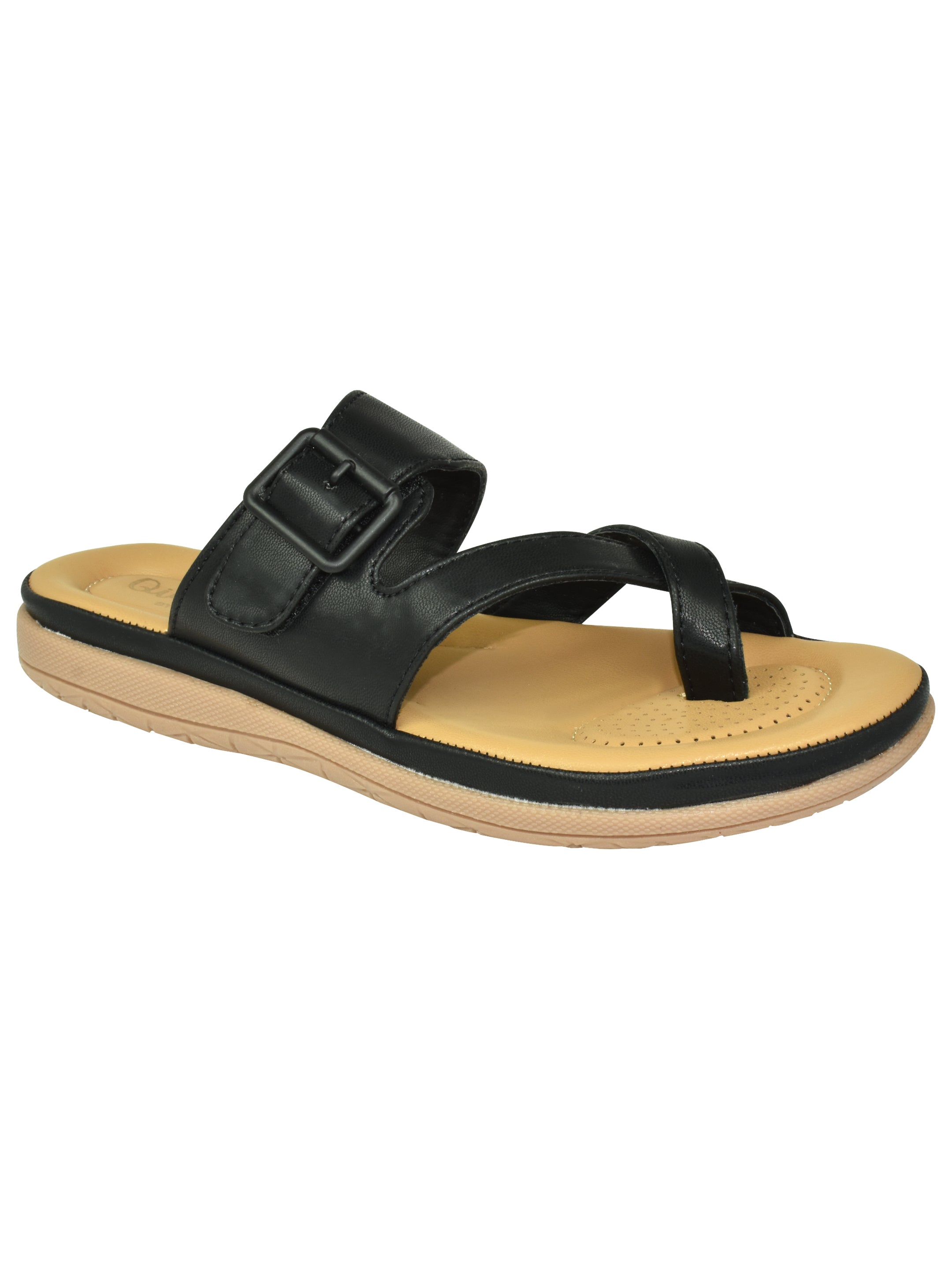 QIARRA by Ajanta Women’s One-Toe Flat Sandal