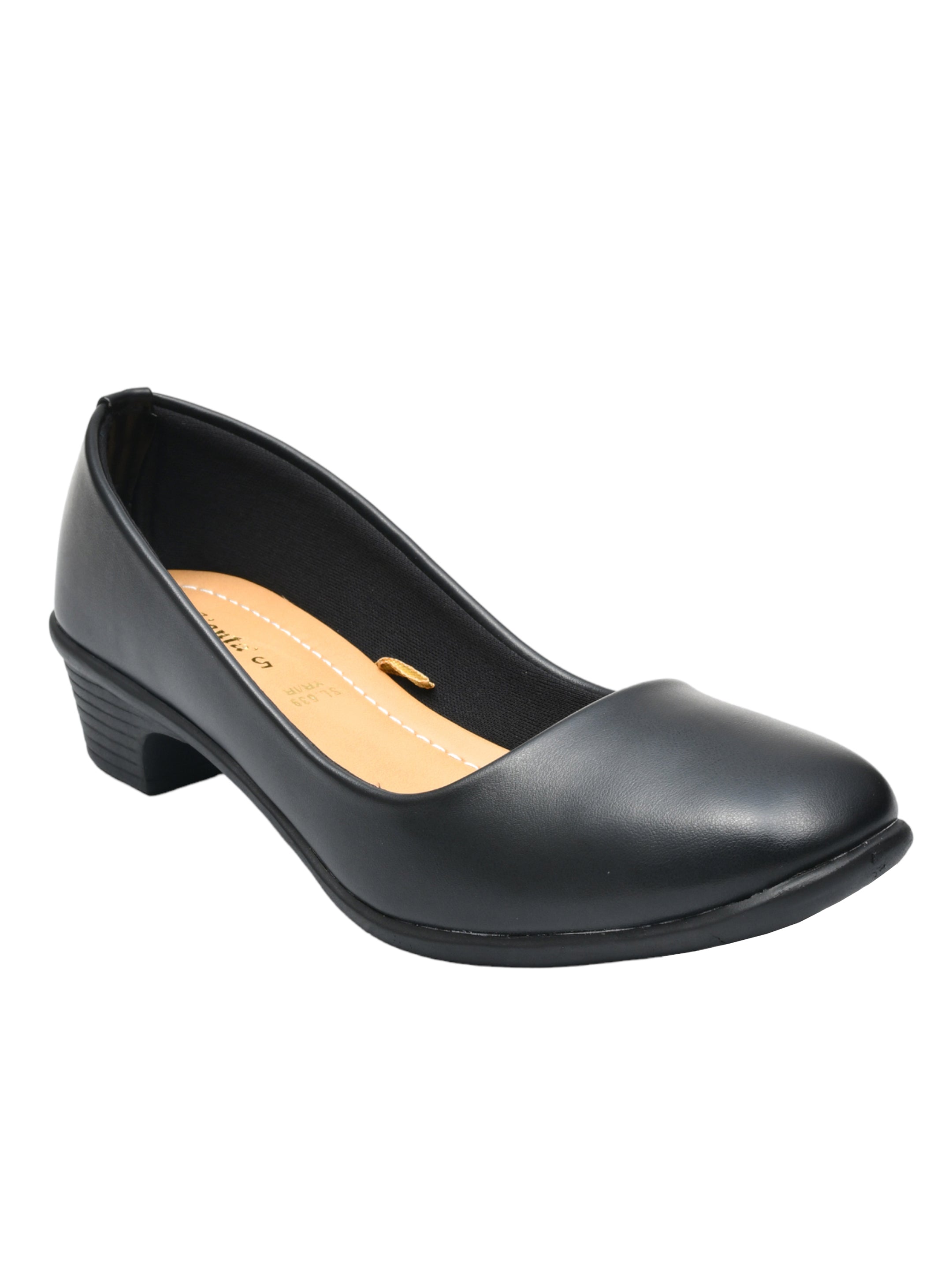Ajanta Women's Black Bellies | Durable Synthetic Upper | Comfortable PVC Sole | Stylish & Versatile Bellies SL0639