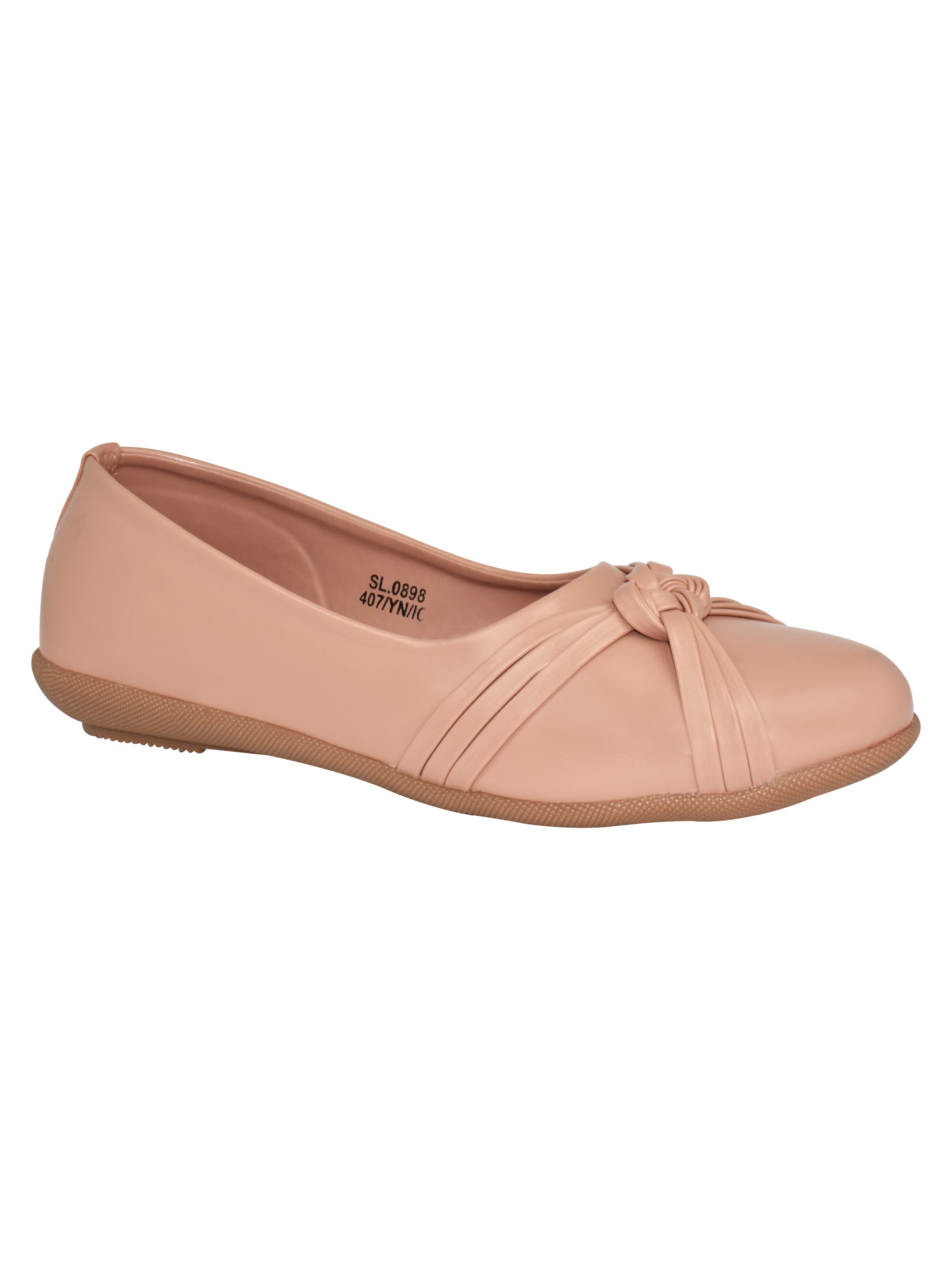Ajanta Women’s Pink Rexine Closed Toe Bellies