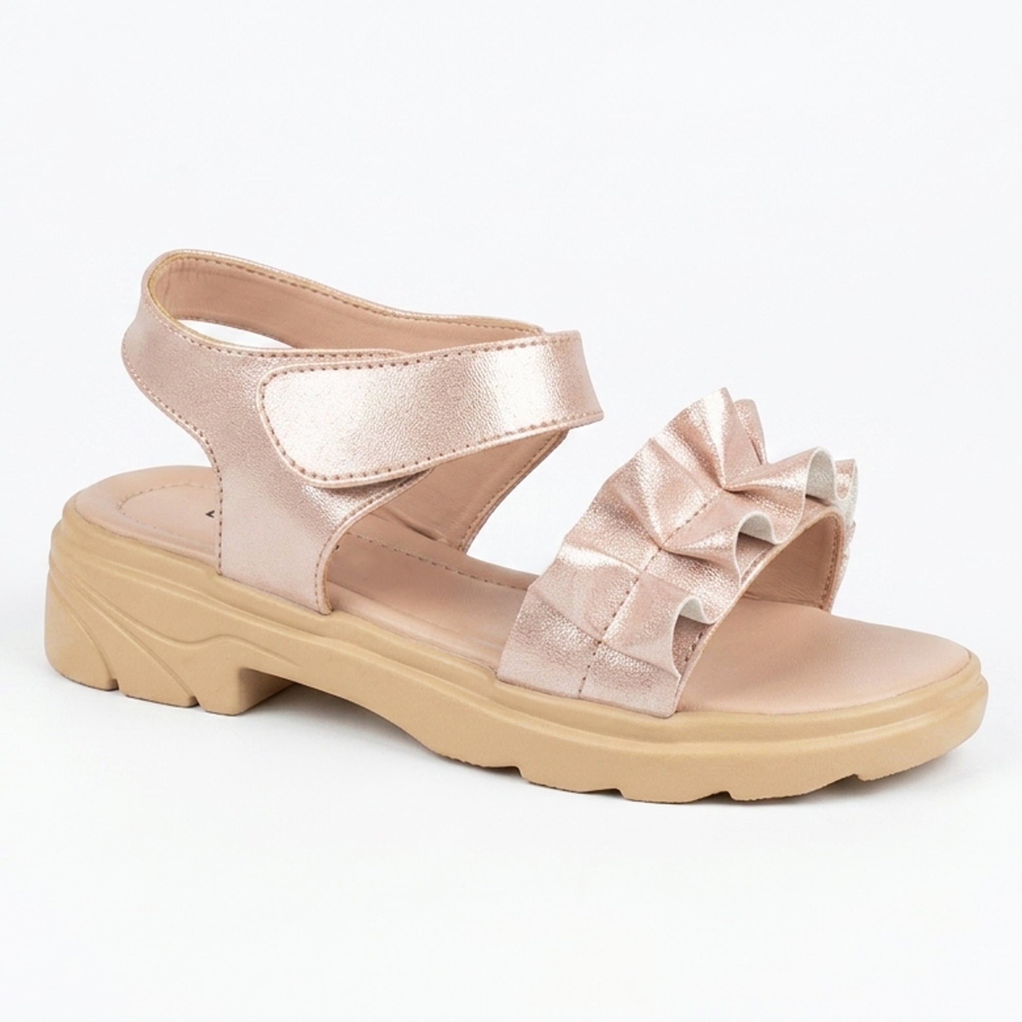 AJANTA Girls Velcro Strap Sandals | Comfortable & Adjustable Fit