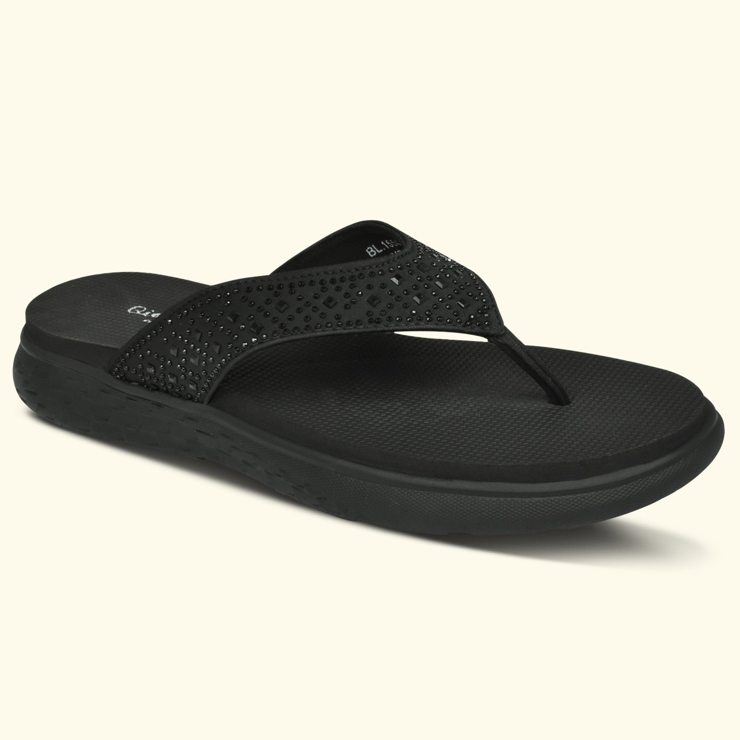 QIARRA V-Strap Embellished Sandals for Women