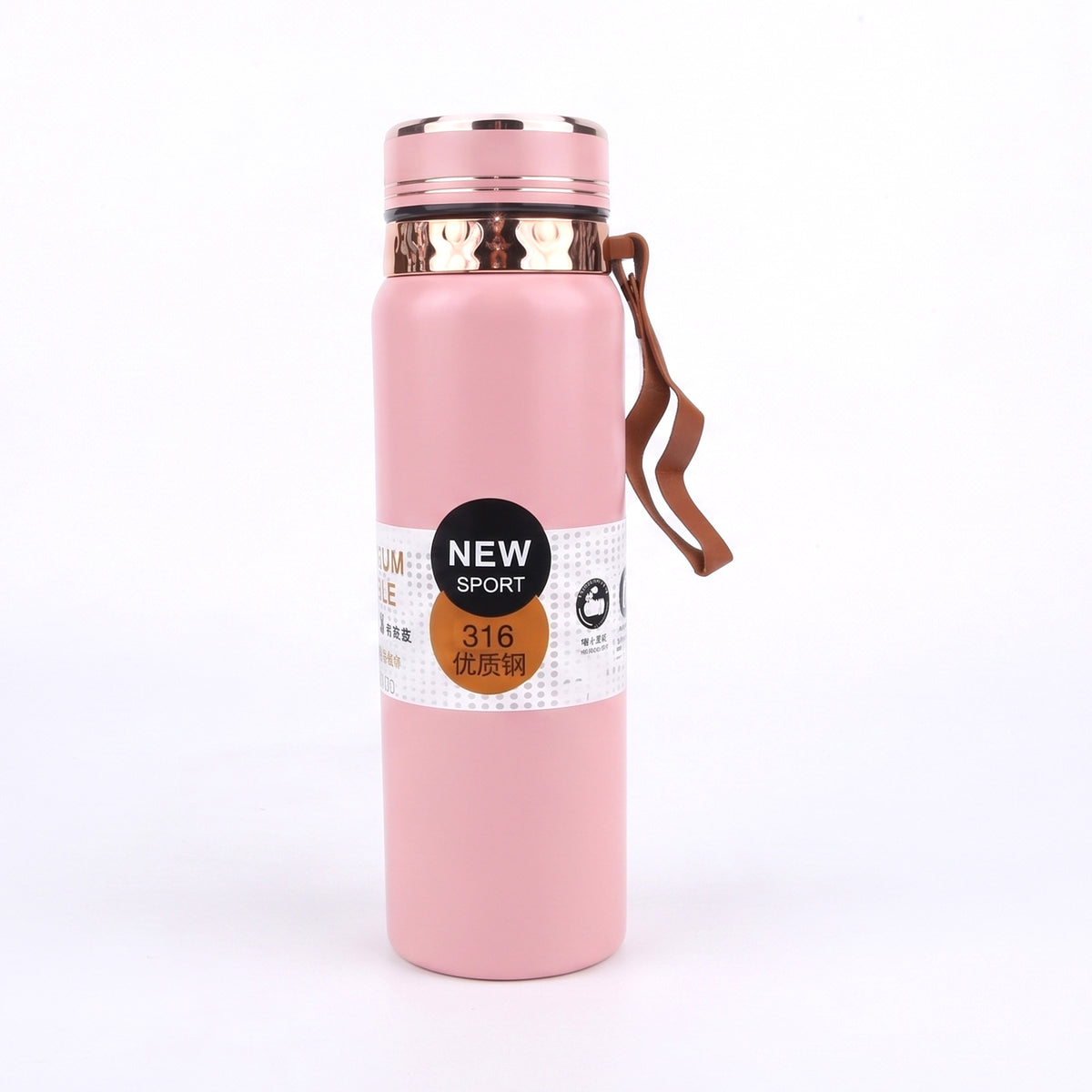 AJANTA 1 Litre Stainless Steel Water Bottle | Double Wall Vacuum Insulated Thermal Flask | 12H Hot & 24H Cold Retention | Leak Proof Water Bottle with Carry Strap, Inner Strainer & Matte Finish Drinking Bottle For Office, Gym & Travel