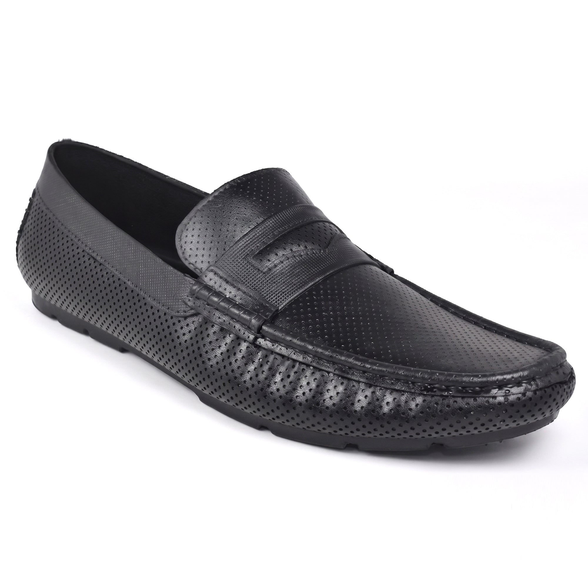 AJANTA Waterproof Slip-On PVC Loafers Shoes for Men | Lightweight Anti-Skid Casual Office Shoes for Men | Comfortable Fit Rainy Shoes & Moccasin Footwear for Travel & Driving Brown