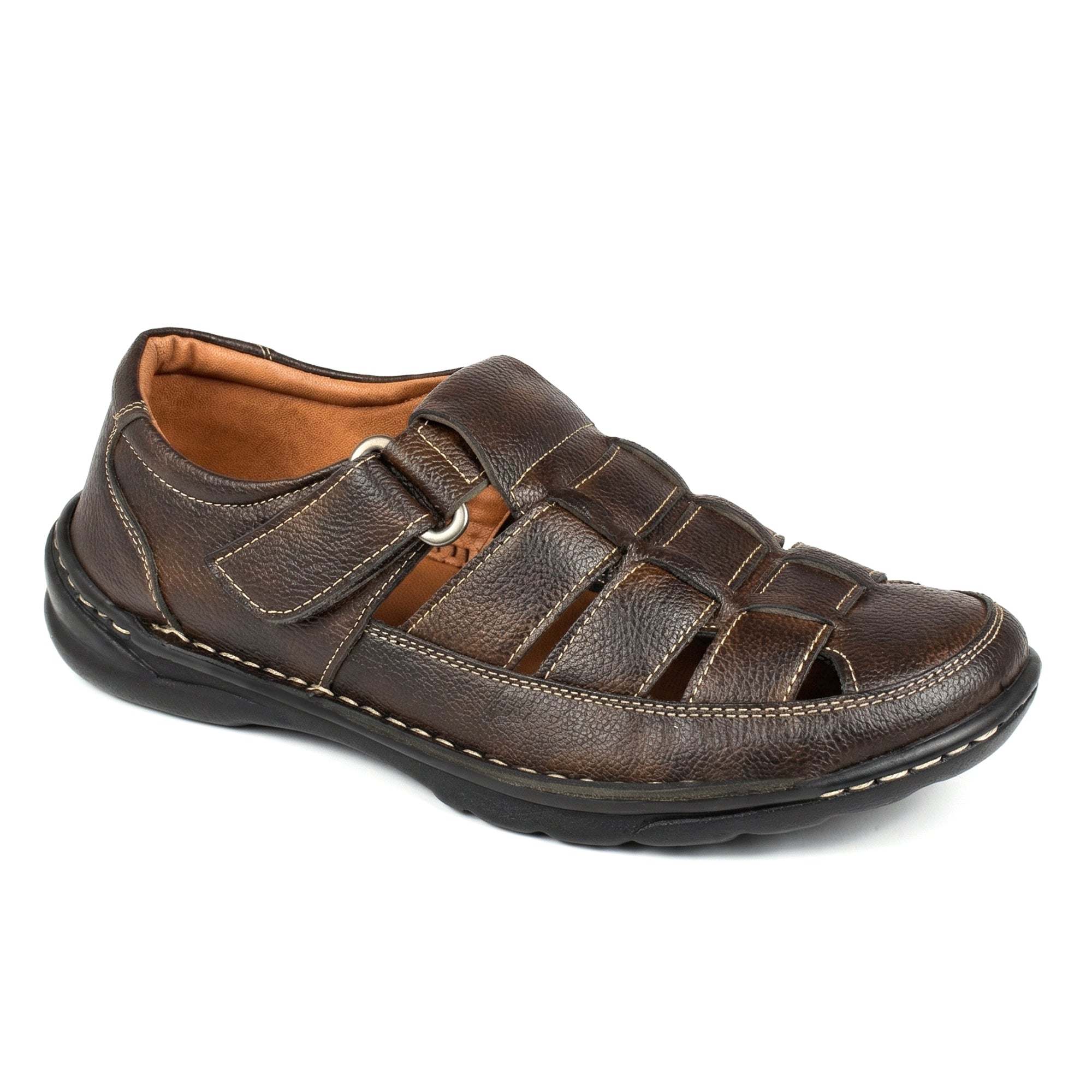Imperio Men’s Dark Brown Roman Slip-On Sandals