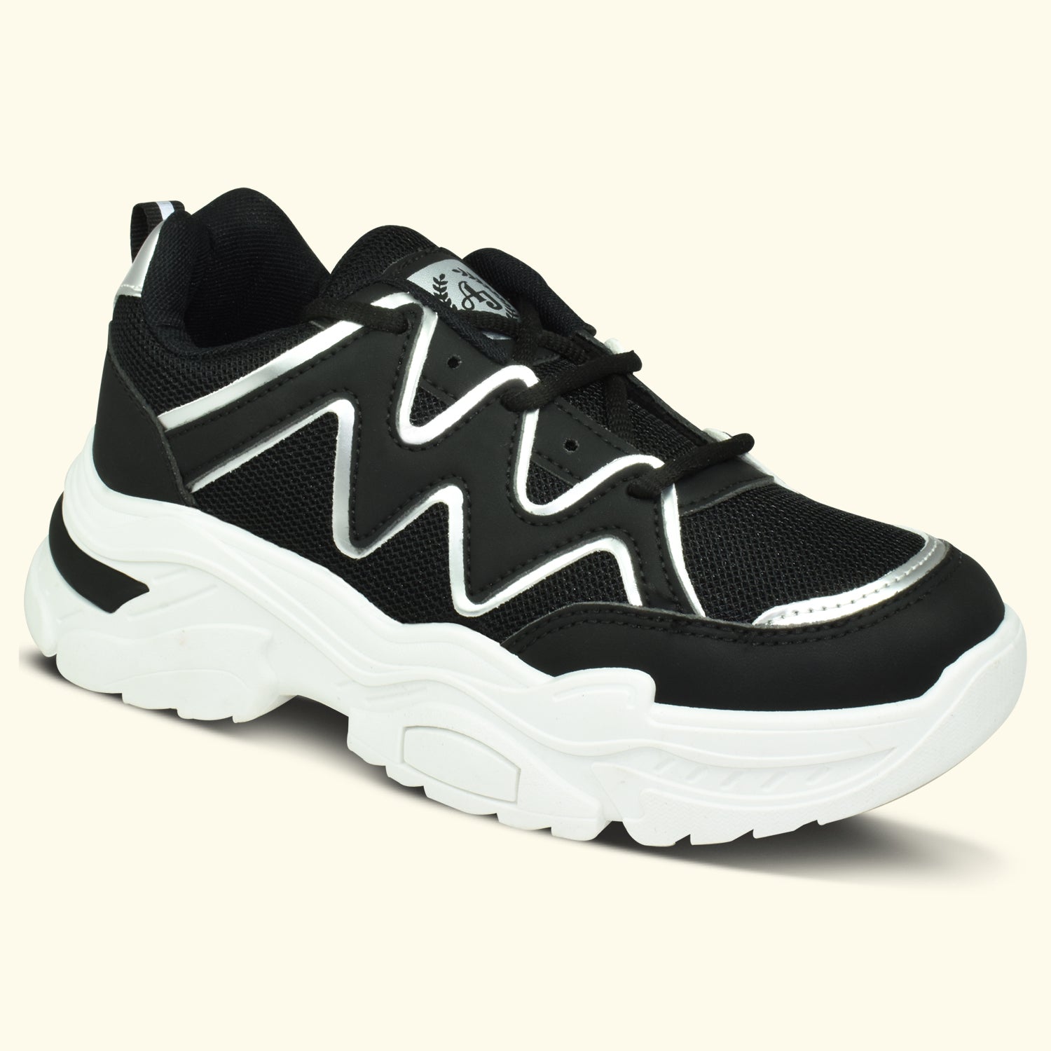 Ajanta Women’s Black Lightning Trendy Casual Sneakers