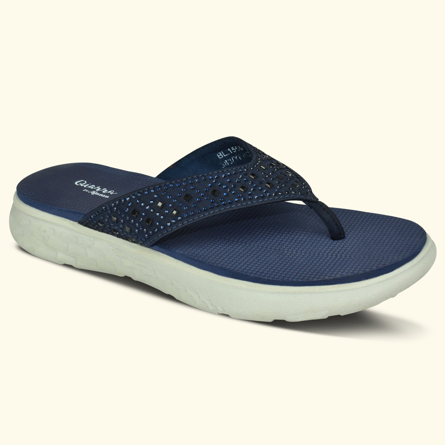 QIARRA V-Strap Embellished Sandals for Women