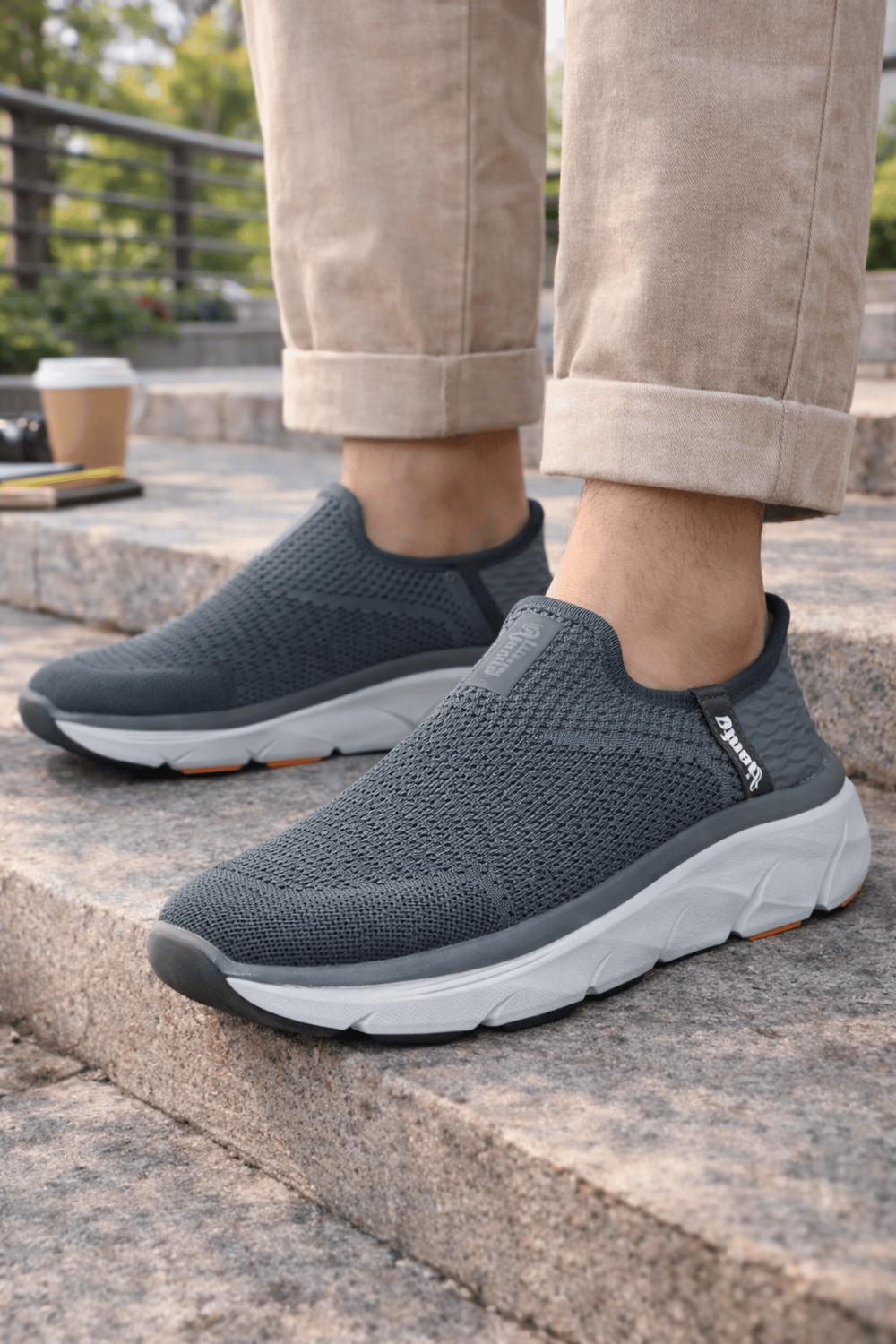 Ajanta Ignite Knit Running Slip-On Shoes