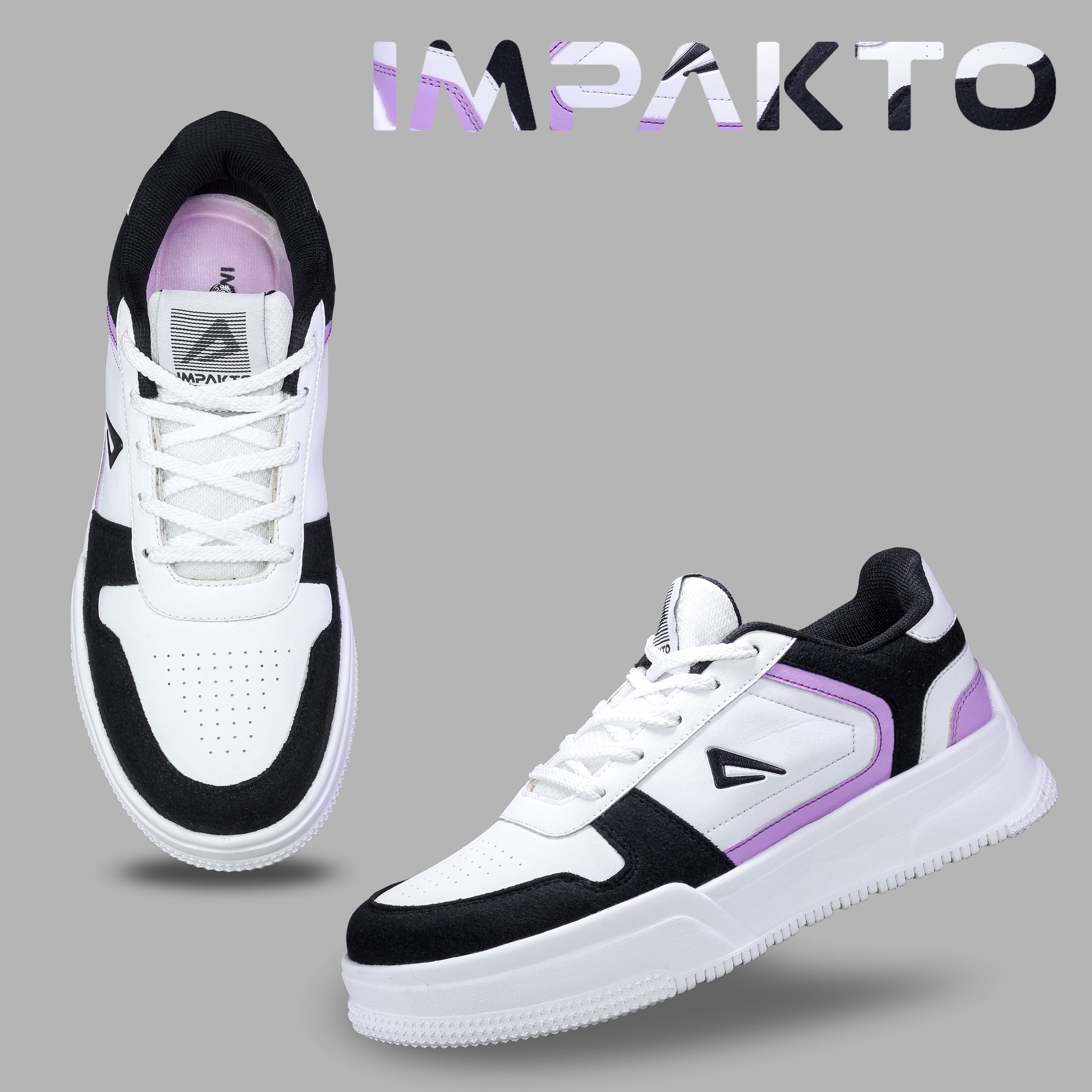 Impakto Studio Flex Women's Black Sneaker - AS4114