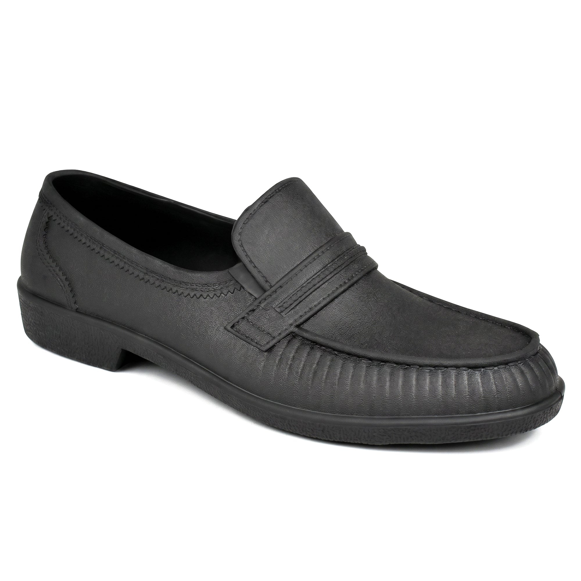 AJANTA Waterproof PVC Loafers Shoes for Men | Lightweight Slip-On Rain Shoes | Casual Monsoon Footwear | Moccasin Shoes Office, Travel, Driving & Daily Wear Rr