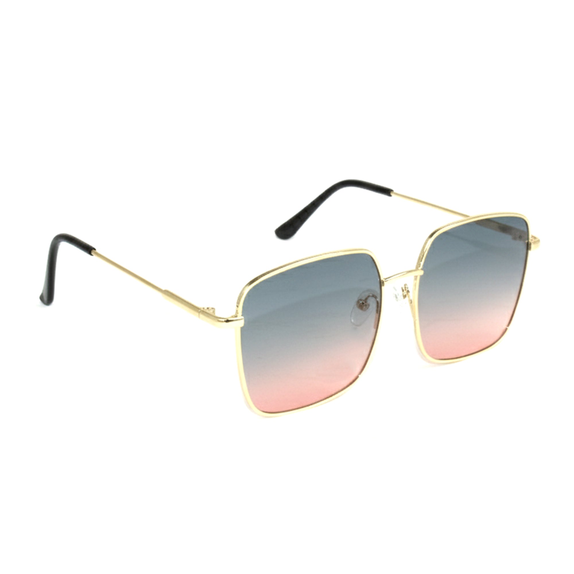 Ajanta Unisex Square Framed Sunglasses Stylish Metal Frame Eyewear
