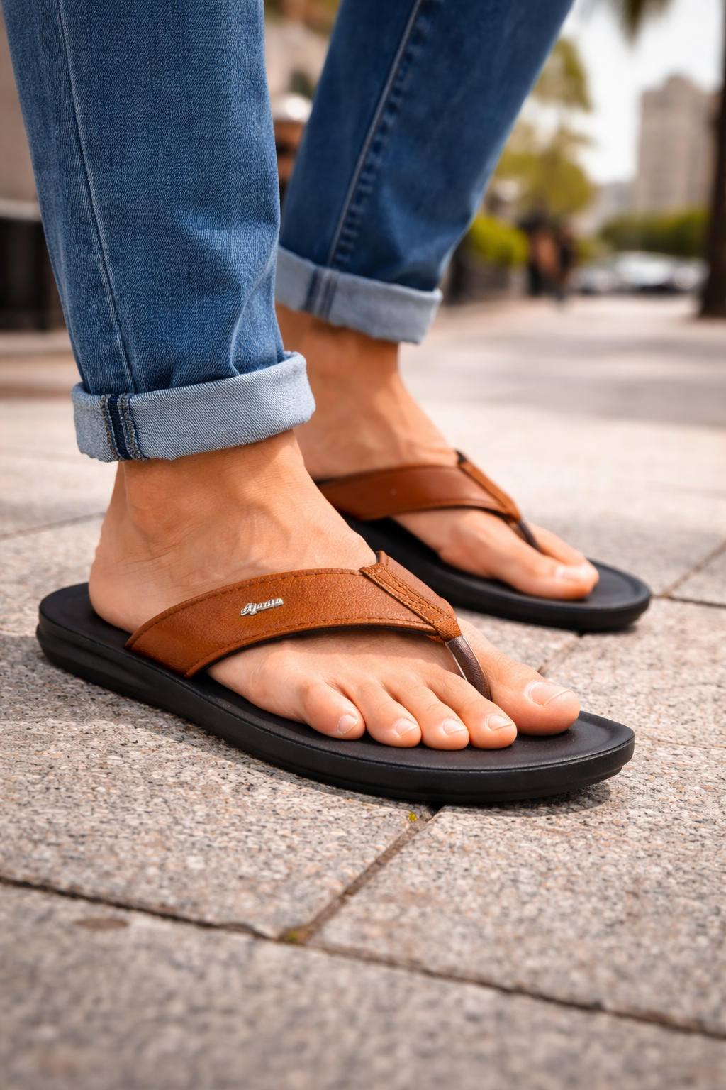 Ajanta Classic Menโs Soft Slip-On Slippers