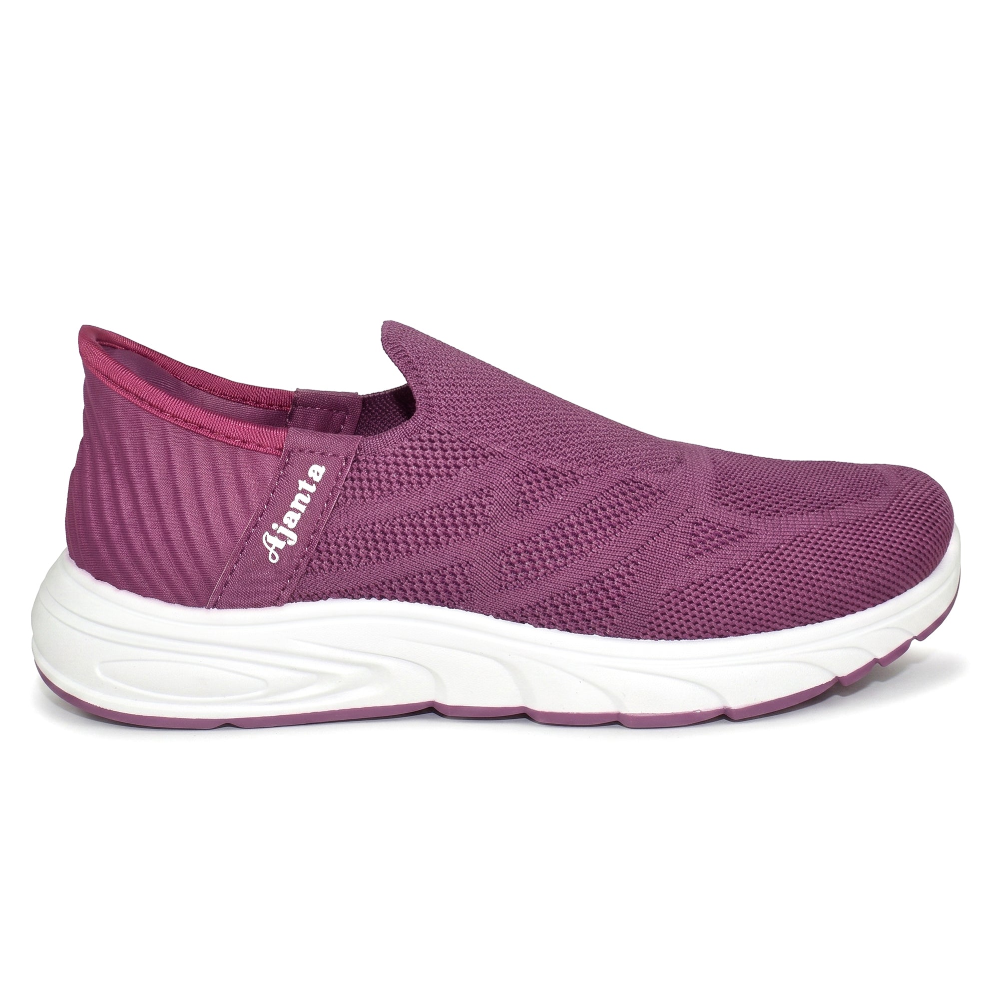 AJANTA Hands-Free Slip On Shoes for Women | Walking Shoes for Women | Sports Shoes | Lightweight Breathable Running Sneakers | Memory Foam Cushion | Gym, Office, Travel, Casual Shoes Black