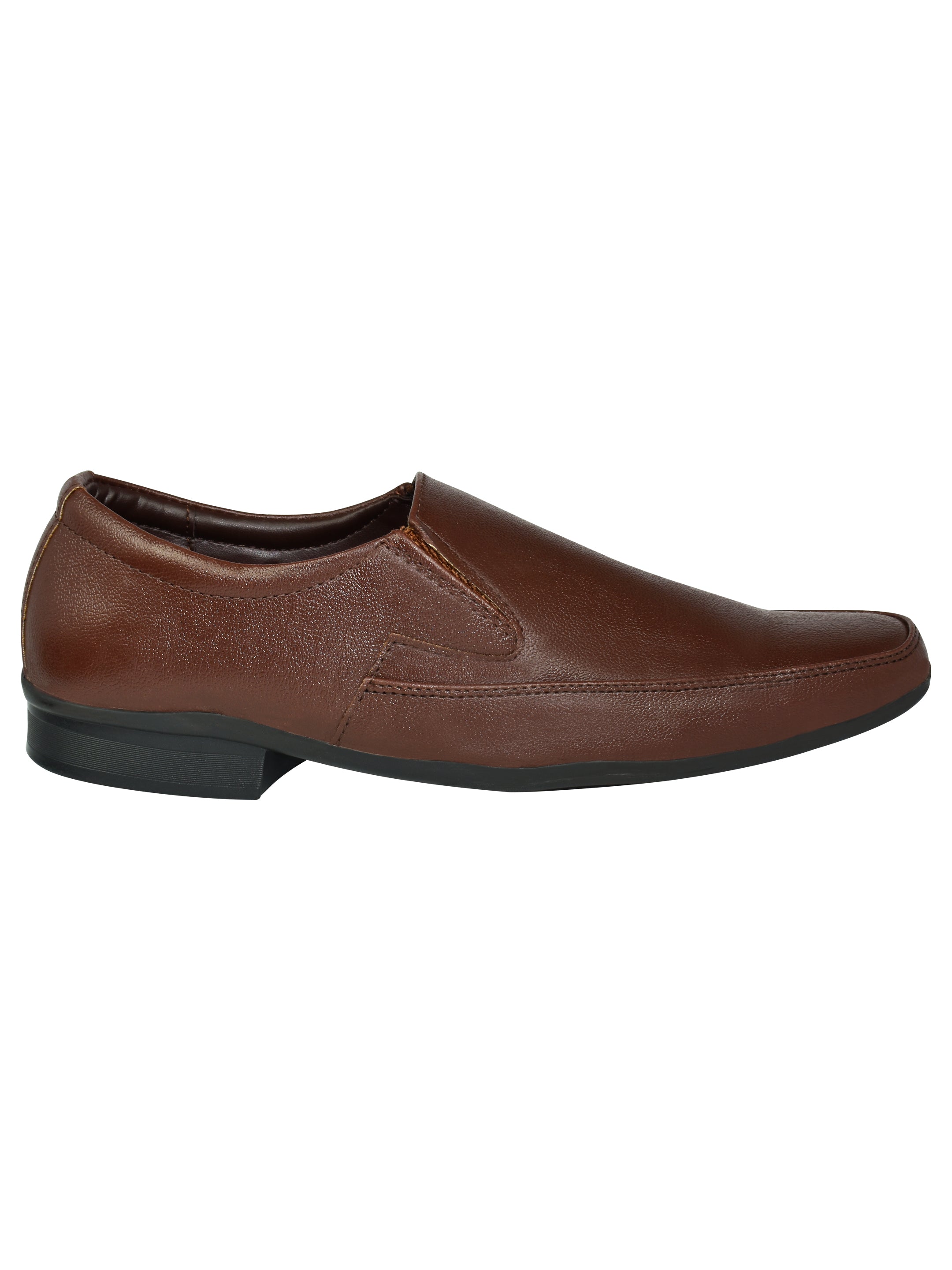 Ajanta Men’s Brown Formal Slip-On Shoes