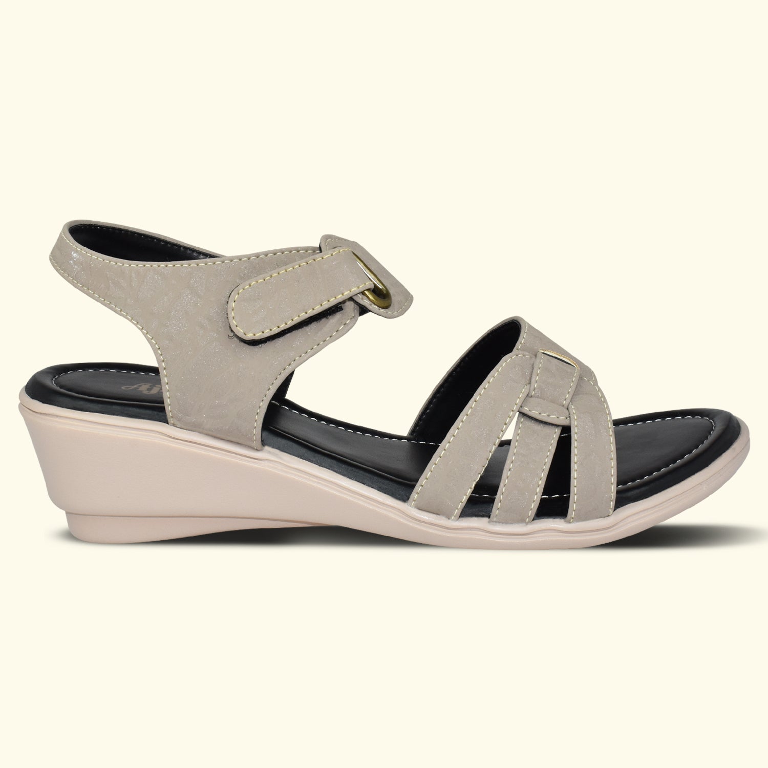 Ajanta Women Sandals with Adjustable Ankle Strap | Stylish Design and Cushioned Sandal for Office, Party and Formal Occasion EL4017