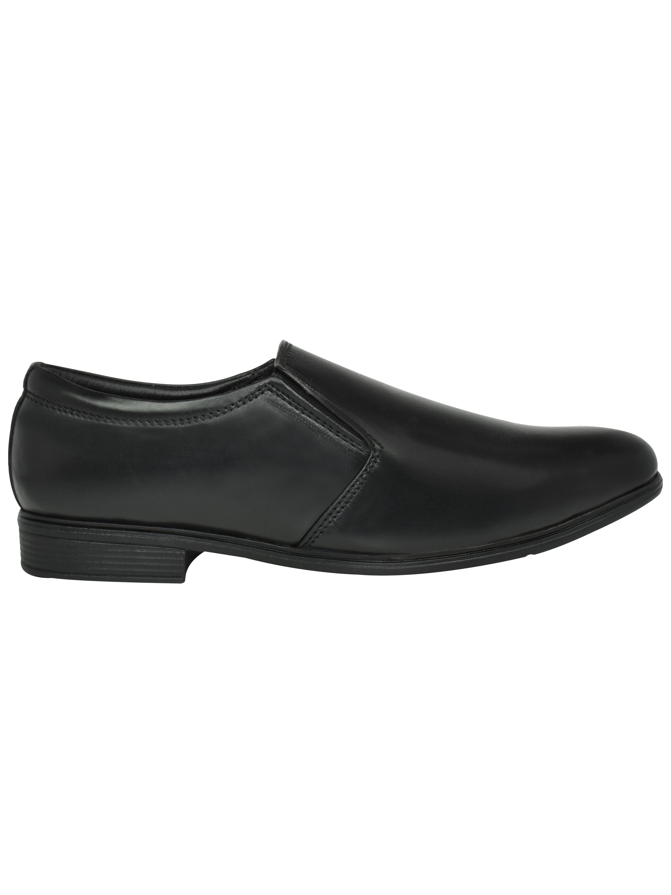 Ajanta Men's Black Comfort & Stylish,Perfect for Formal Wear, Business Casual,Parties Slip on Shoe EG4006