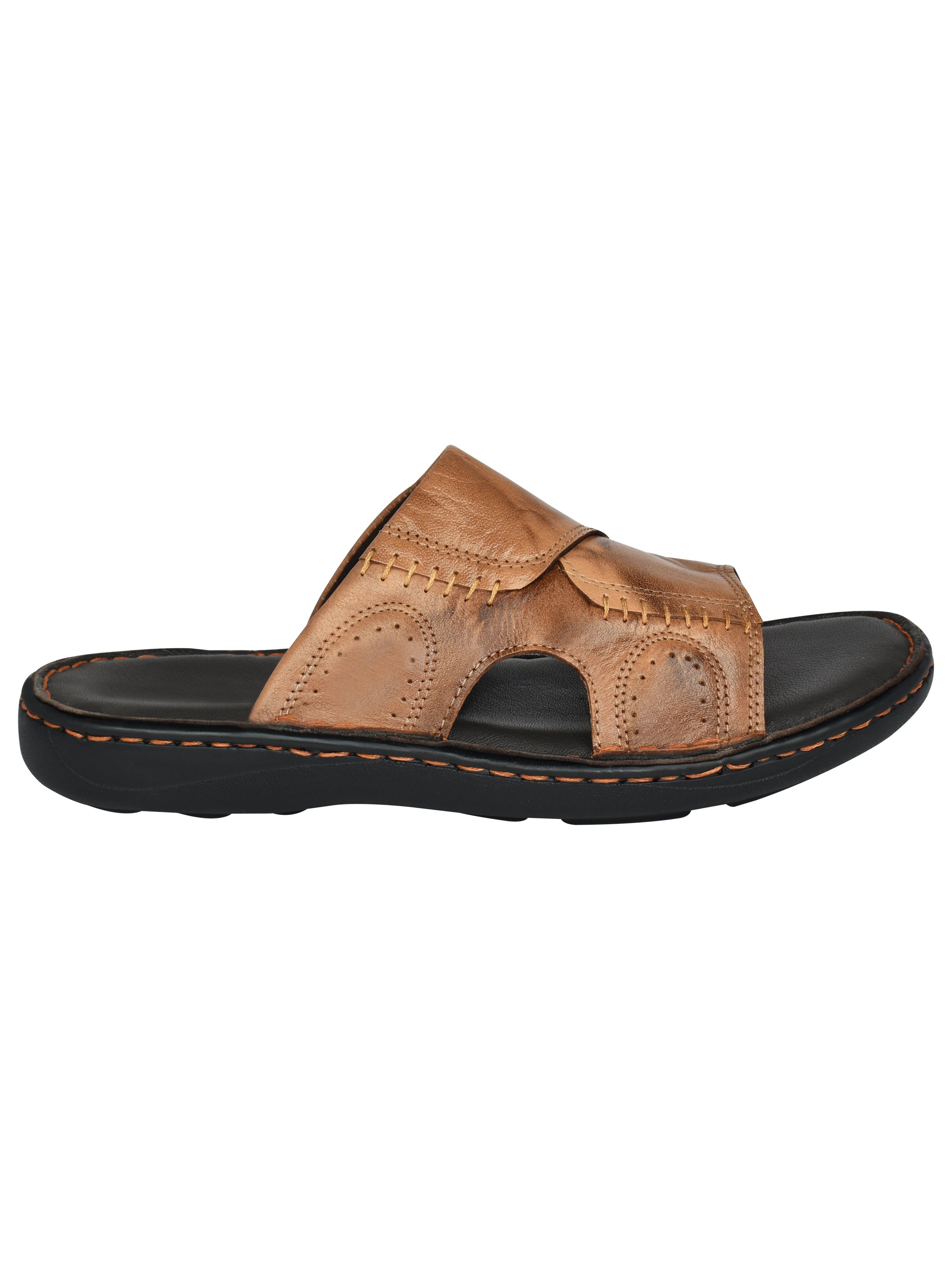 Ajanta Men’s Flat Slip-On Sandals for Daily Comfort & Casual Wear