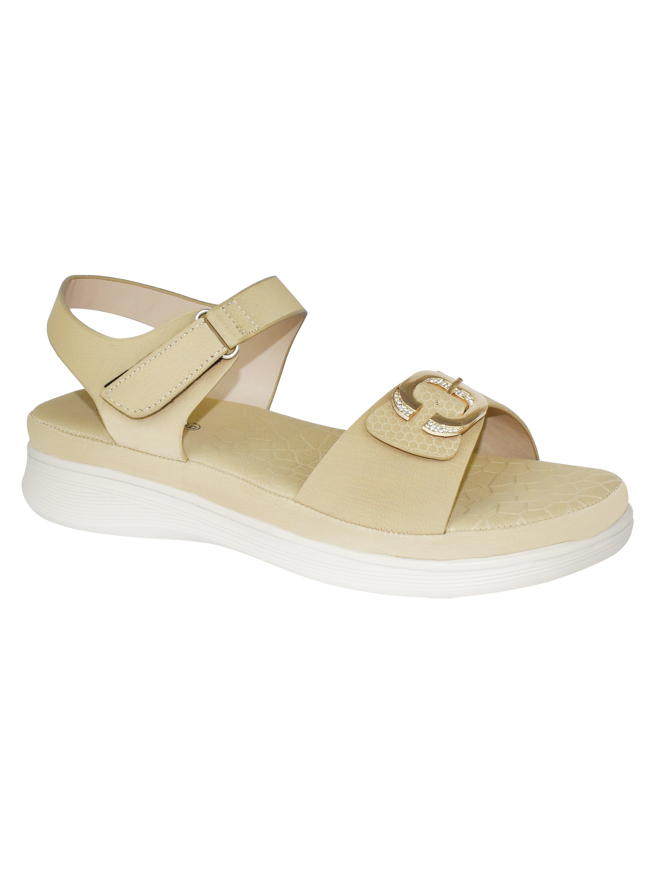 Ajanta Women Flat Sandal / Anti-Skid Grip for Confident Walking / Stable & Comfortable Steps EL4001