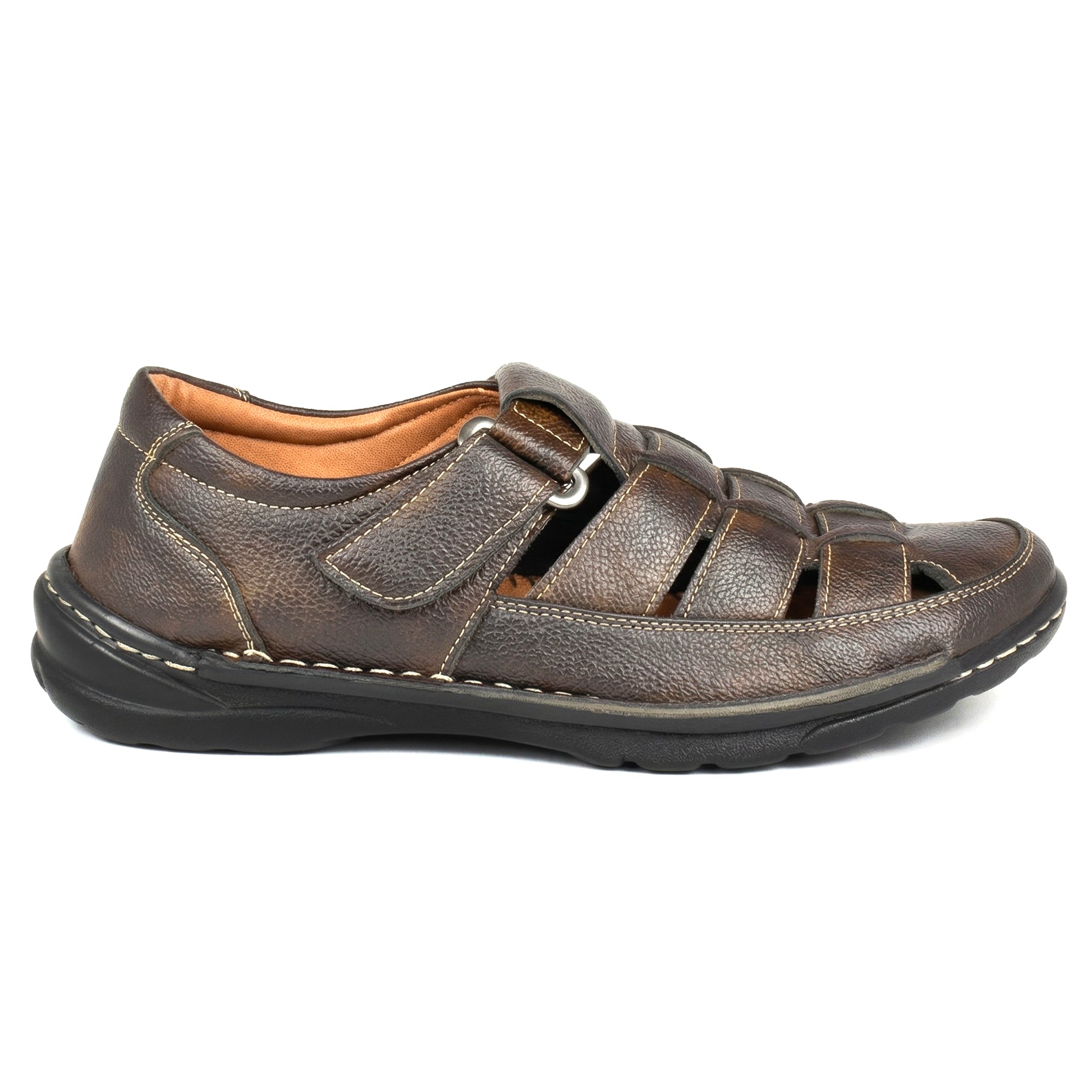 Imperio Men’s Dark Brown Roman Slip-On Sandals