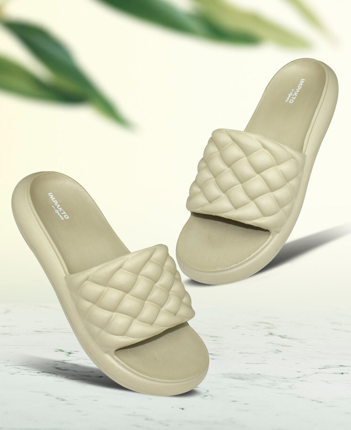 Impakto by Ajanta Women’s Sliders for Lightweight Daily Comfort & Casual Wear