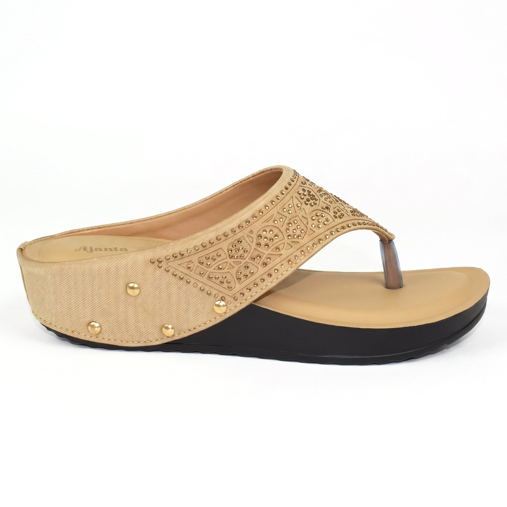 Women’s Stylish Comfort Sandals | Casual Daily Wear Slip-On Flats for Women & Girls | Lightweight Fashion Footwear Beige
