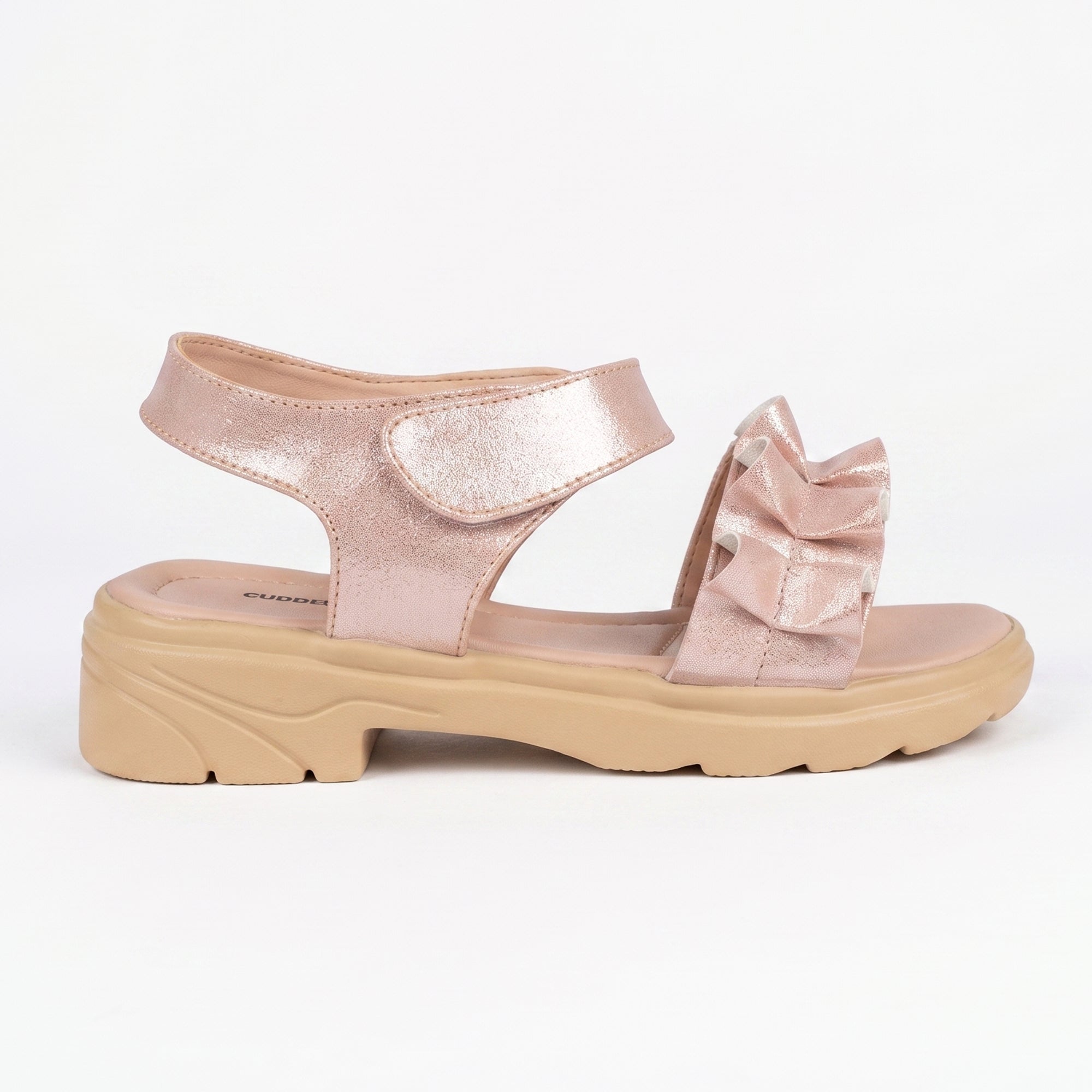 AJANTA Girls Velcro Strap Sandals | Comfortable & Adjustable Fit