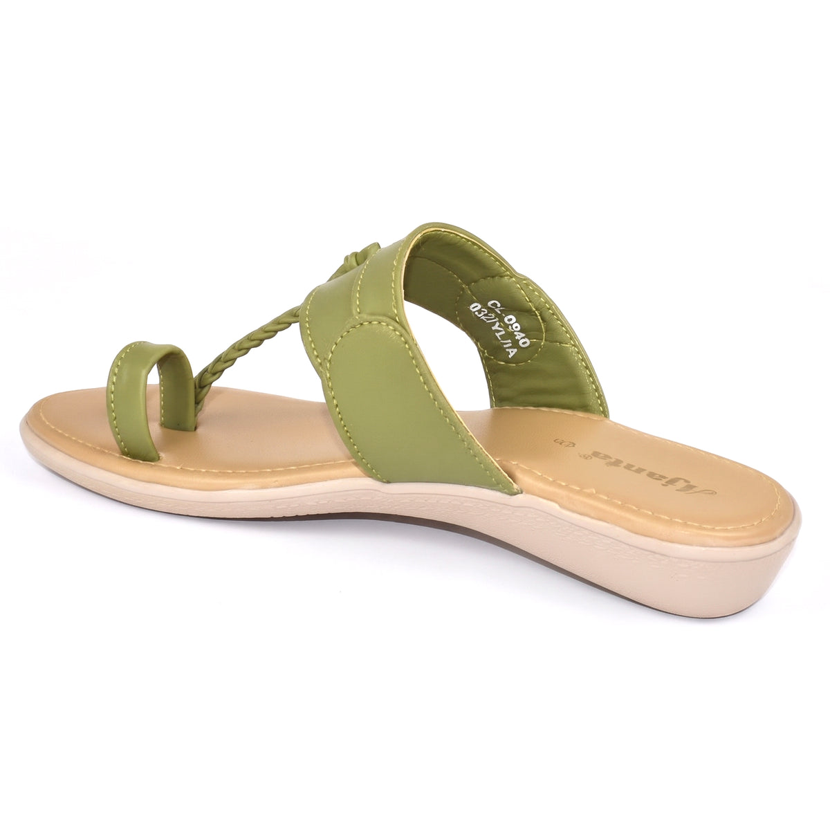 AJANTA Classic Kolhapuri Sandals For Women | Lightweight Handmade Toe Ring Ethnic Casual Flats Chappal | Durable Non-Slip Cushioned Comfortable Pvc Sole | Ladies Traditional Kolhapuri Footwear For Occasions