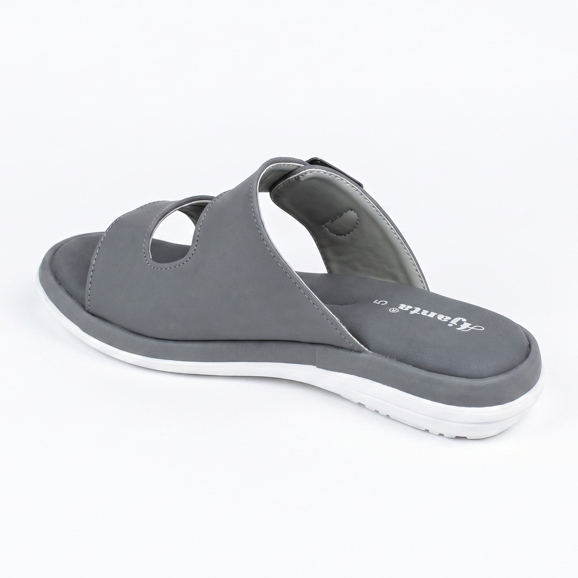 AJANTA Women's Double Strap Flat Sandals | Casual Slip-On Ladies Chappal with Cushioned Footbed