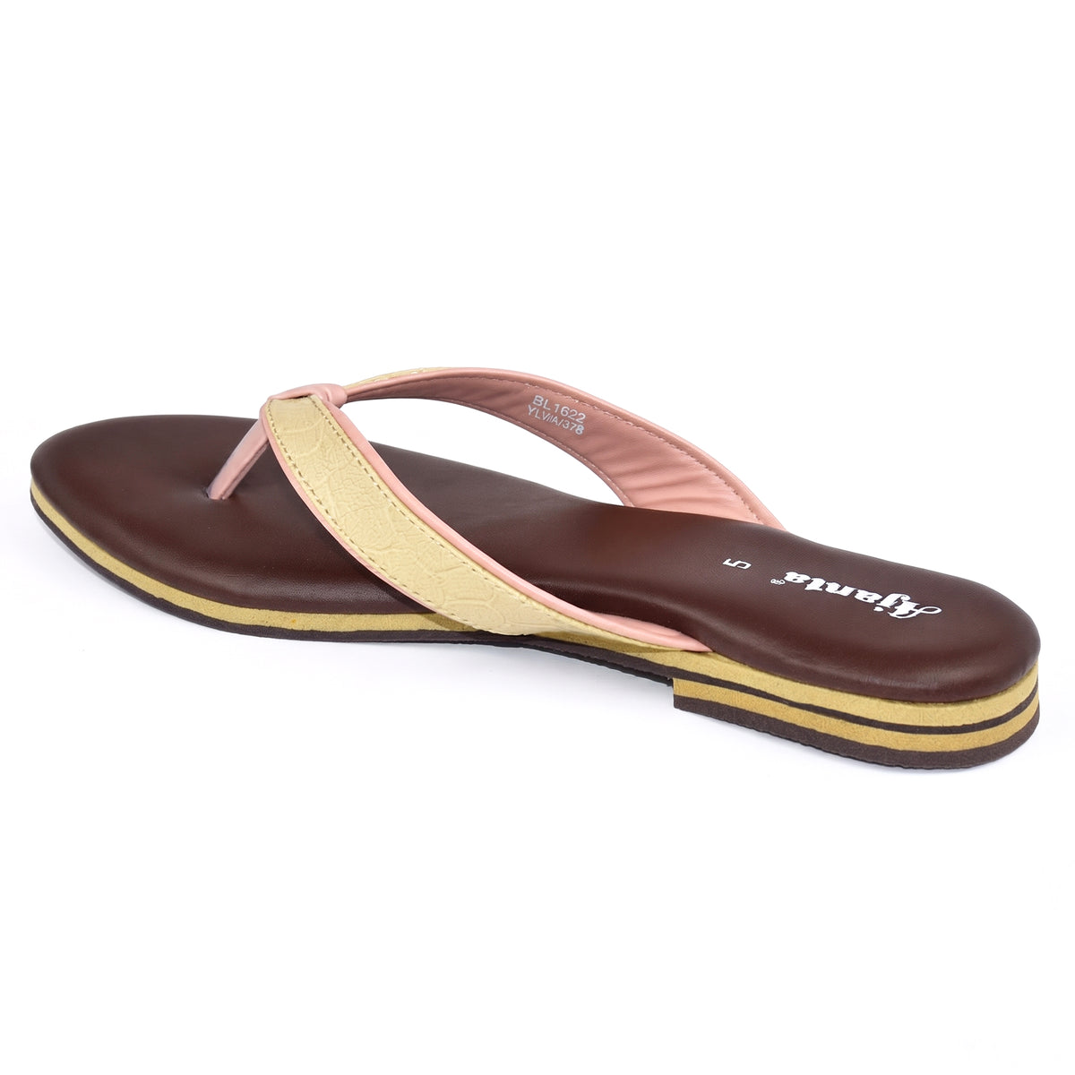 AJANTA Slip on Flat Sandals for Men | Casual Walking Office Outdoor Sandals | Lightweight Comfortable Footwear | Anti-Skid Travel Open Toe Summer Sandals, Slippers & Chappal for Women