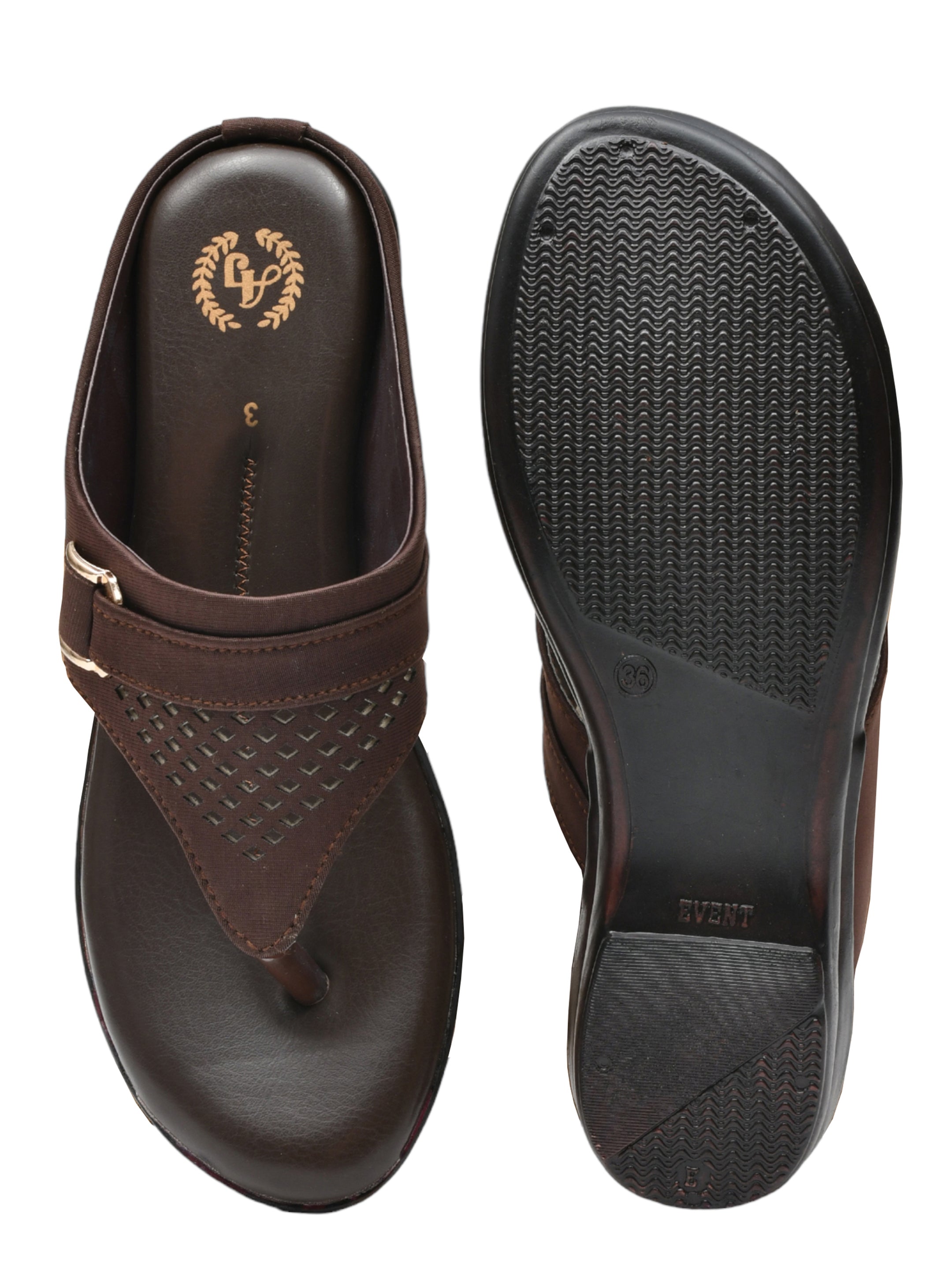 Ajanta Women’s Brown Comfortable Sandals