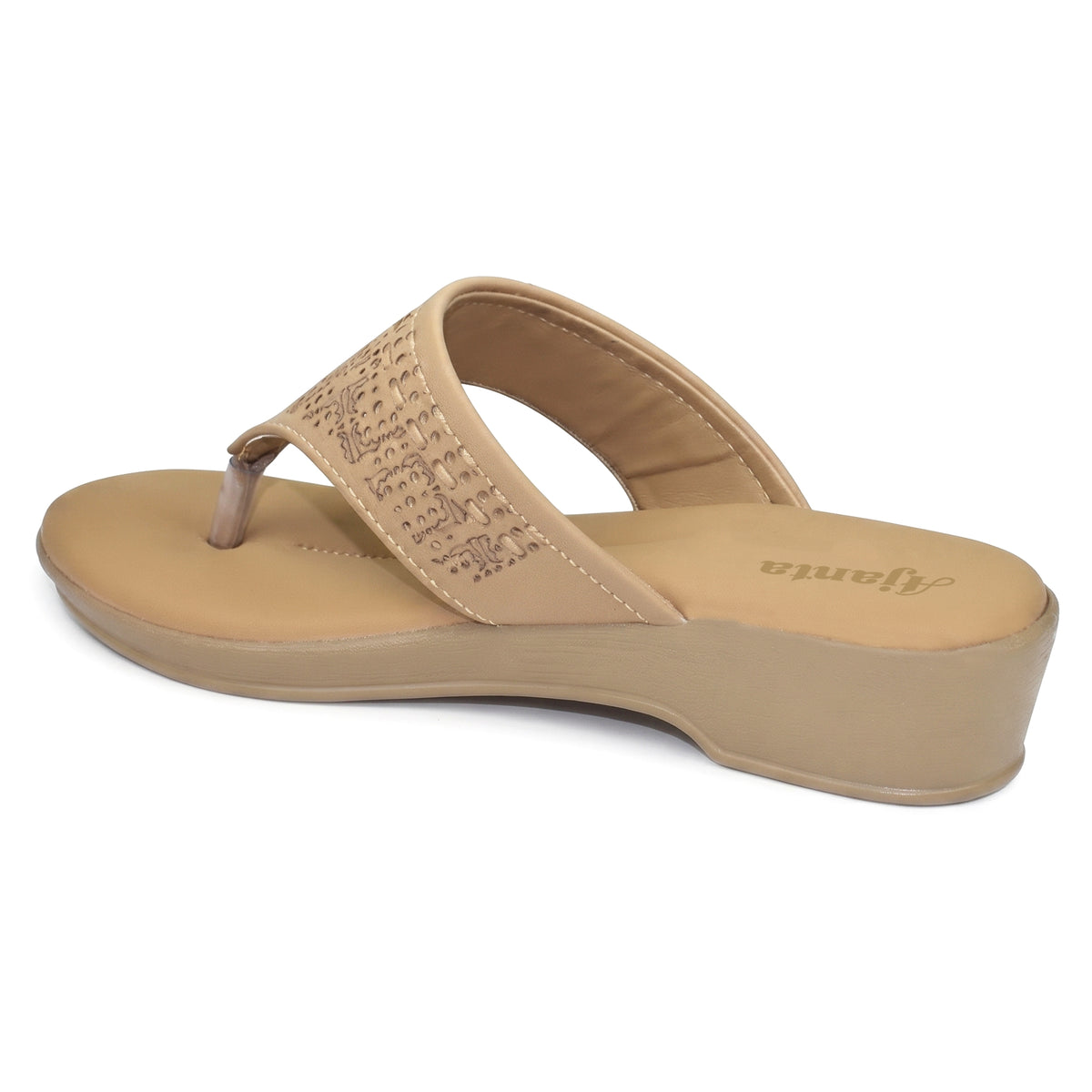 AJANTA Stylish Embellished Comfort Sandals For Woman | Lightweight Daily Wear Slip-On Flats for Women & Girls | Comfortable Casual Fashion Footwear For Office, Special Occasion, Wedding Party & Outing