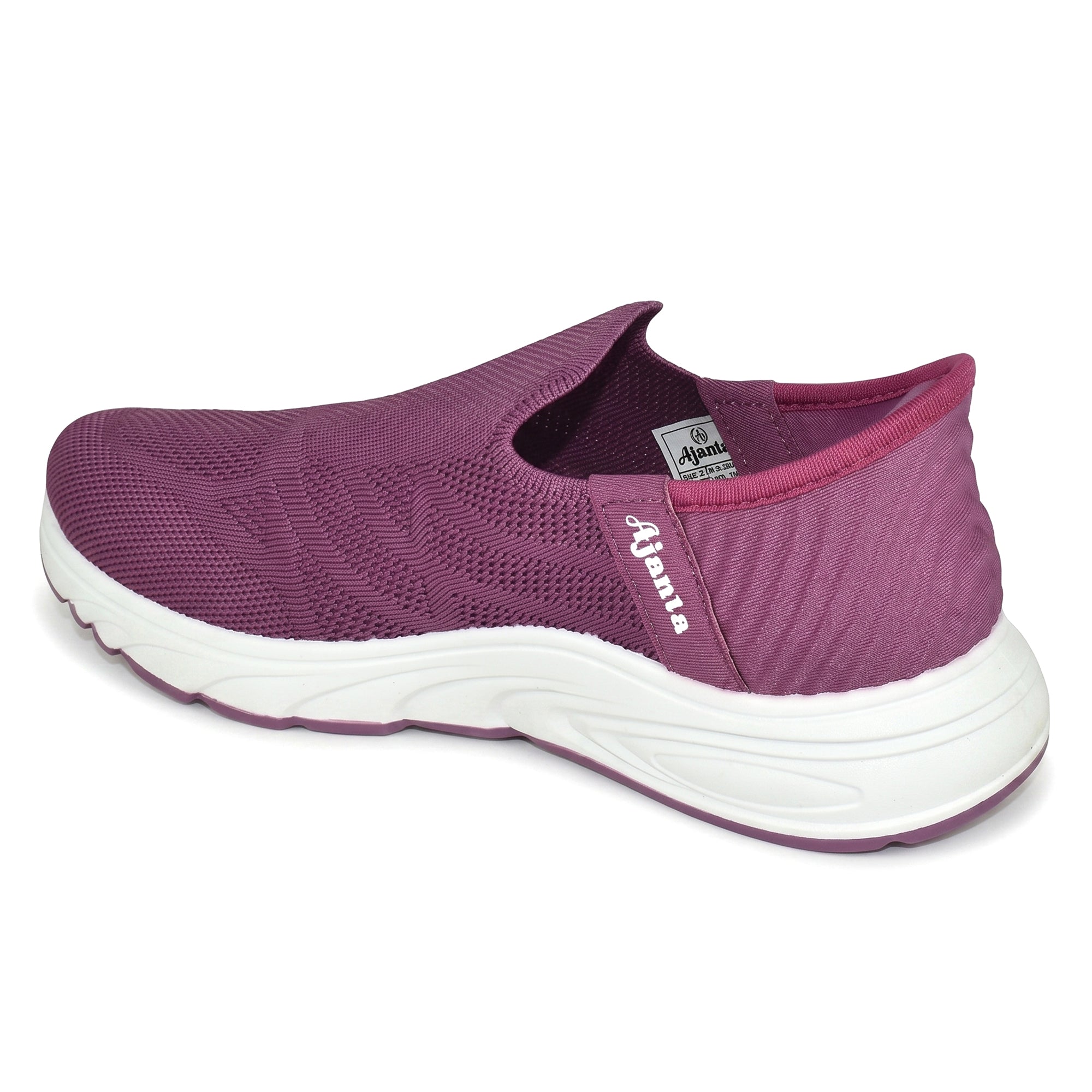 AJANTA Hands-Free Slip On Shoes for Women | Walking Shoes for Women | Sports Shoes | Lightweight Breathable Running Sneakers | Memory Foam Cushion | Gym, Office, Travel, Casual Shoes Black