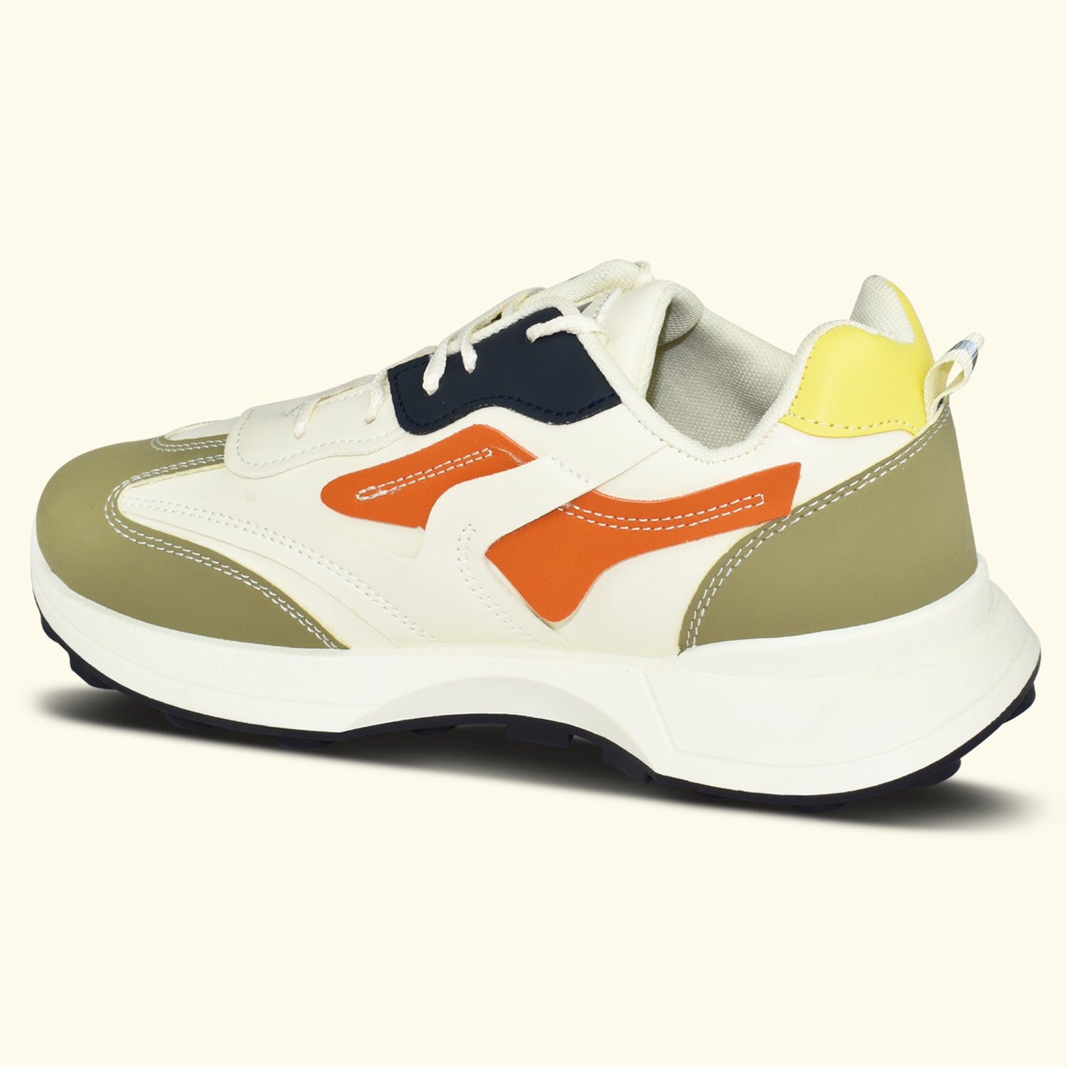 Women Olive Lightning Chunky Sneakers