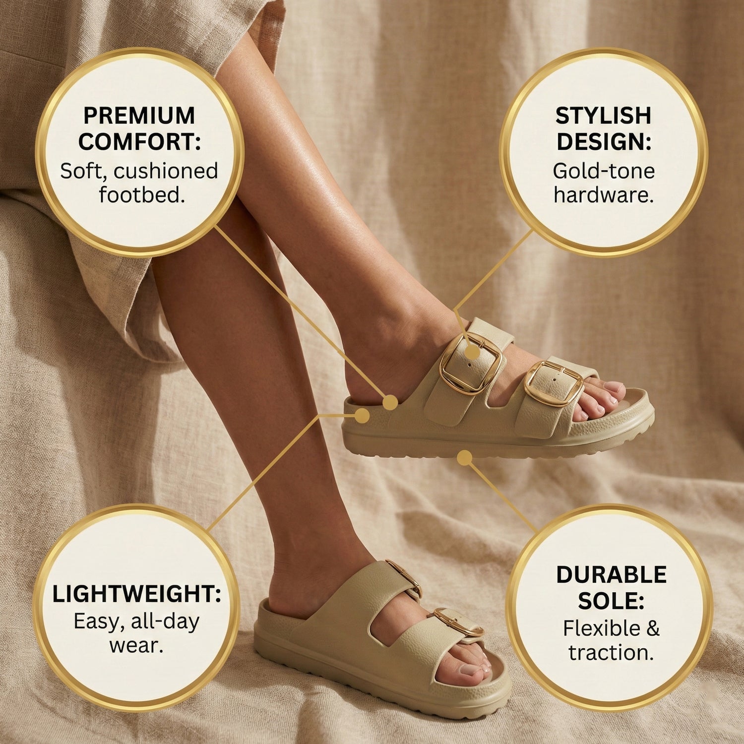 Ajanta Waterproof Women's Classic Sliders