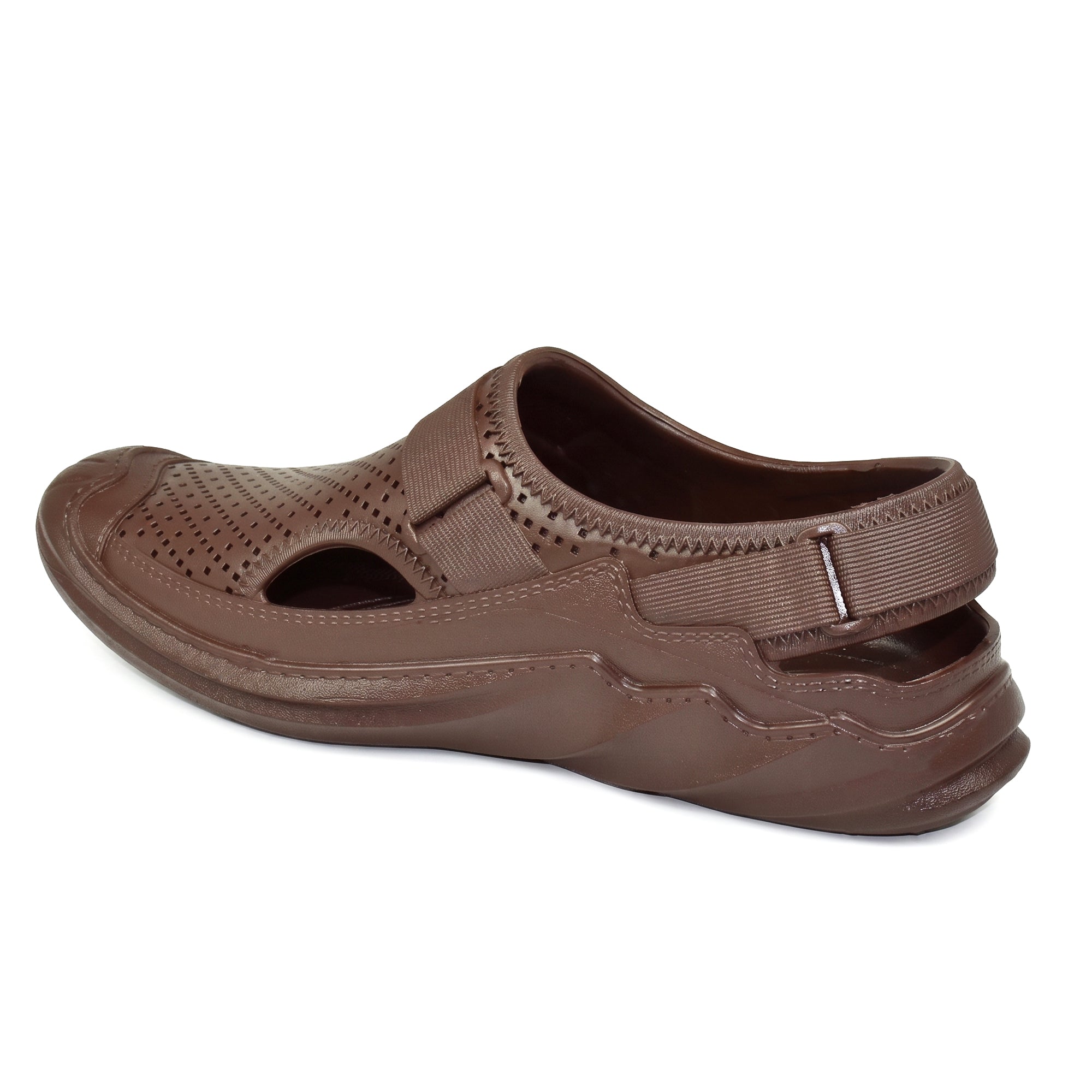 AJANTA Men's Roman Sandals | PVC Molded Water Resistant Sandals for Men | Lightweight Breathable Walking Sandals | Rainy Season Outdoor Casual Daily Wear Footwear