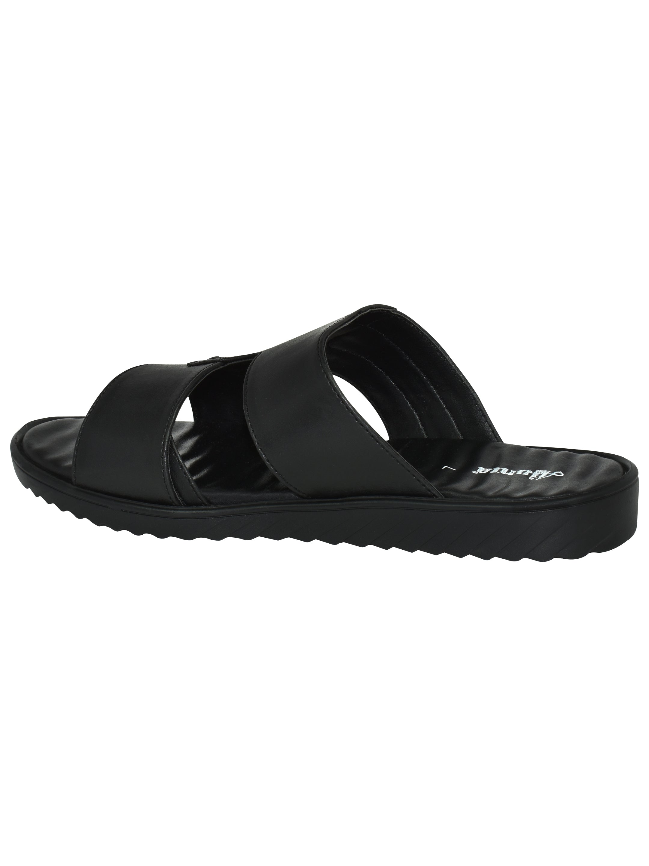 Ajanta Men’s Black Slip-On Lightweight Sandals