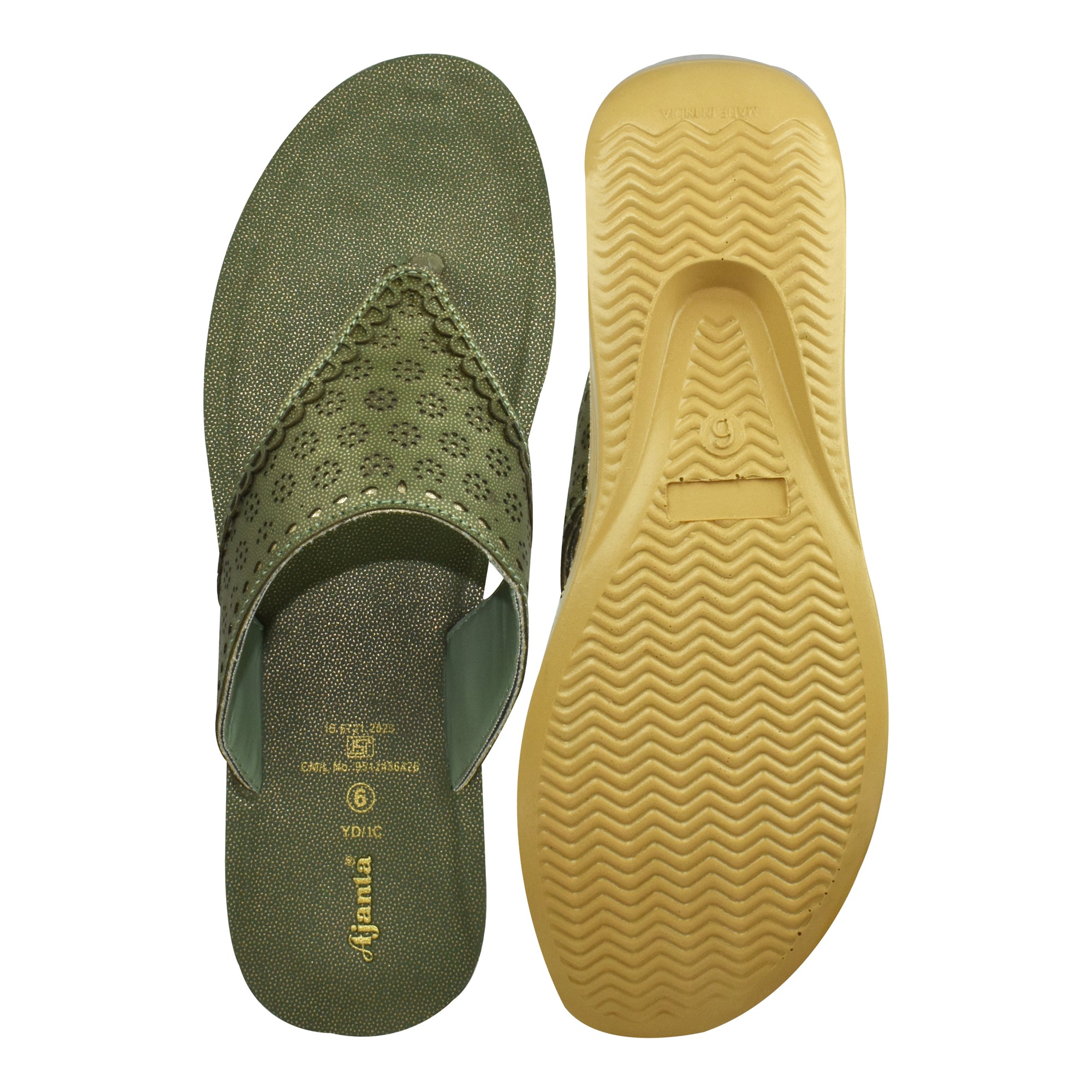 Ajanta Slip On Flat Sandals For Women