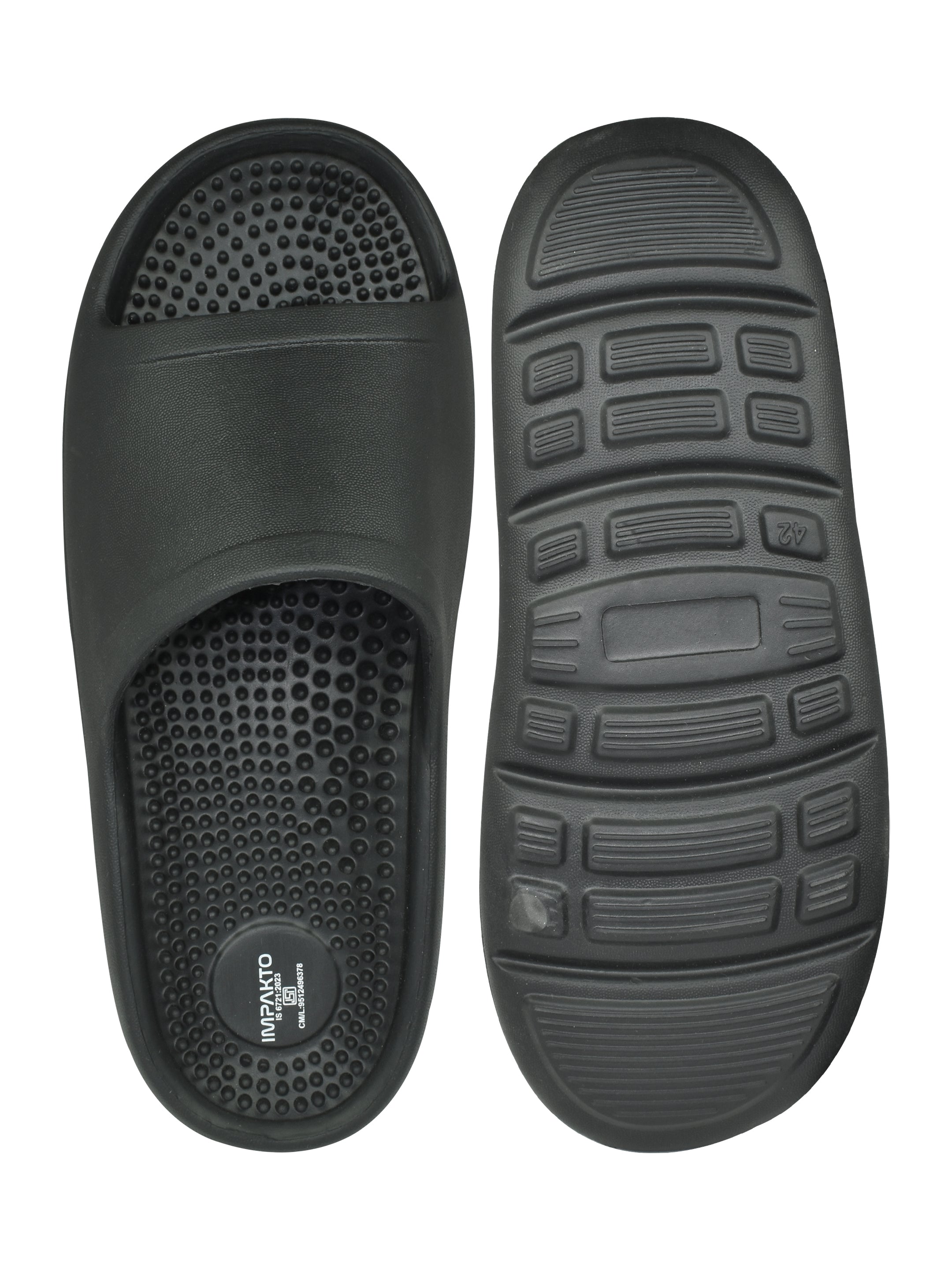 Impakto Men's Black Waterproof Slider