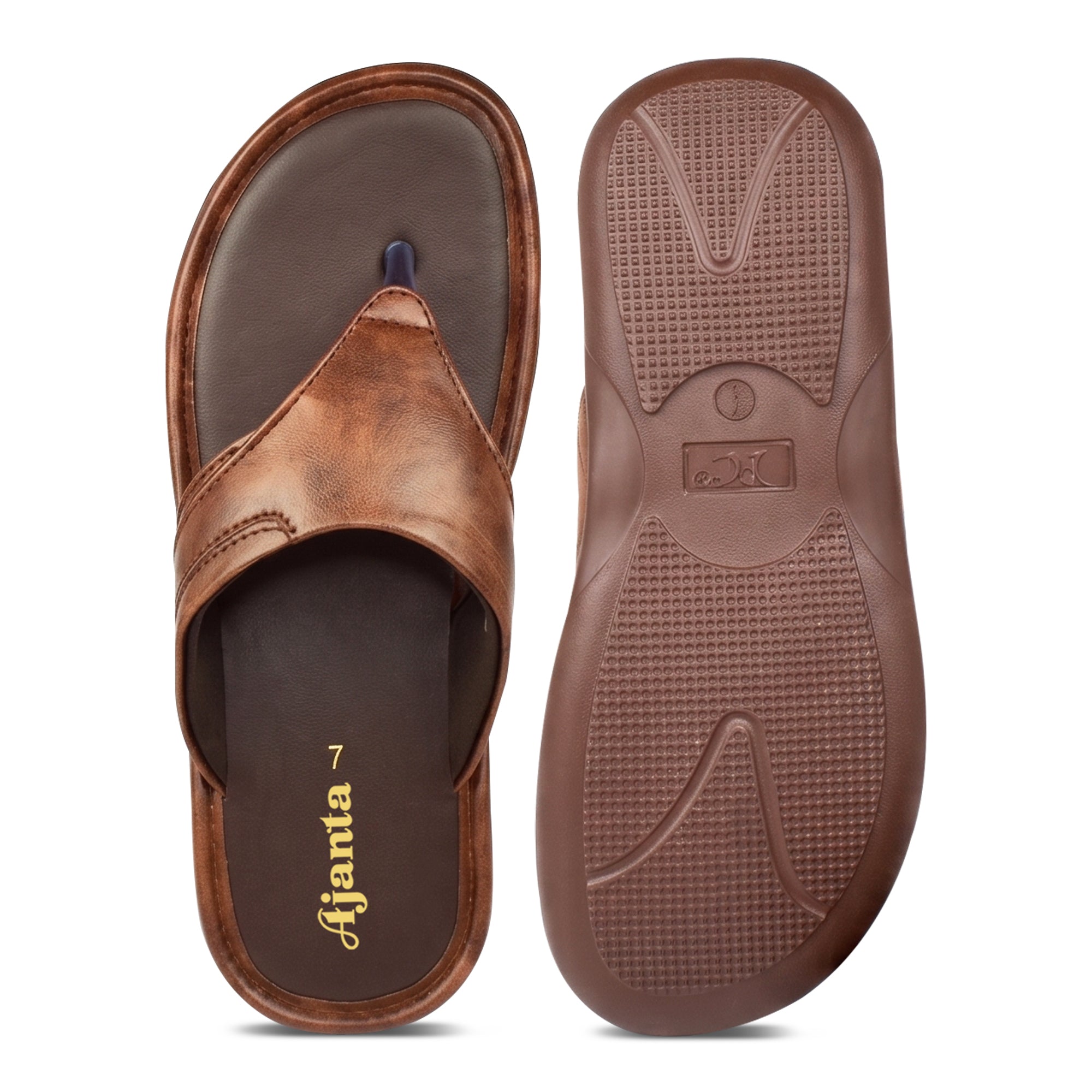 AJANTA Women Stylish Flat Sandals | Flexible Sole | Comfortable Fit (Brown)