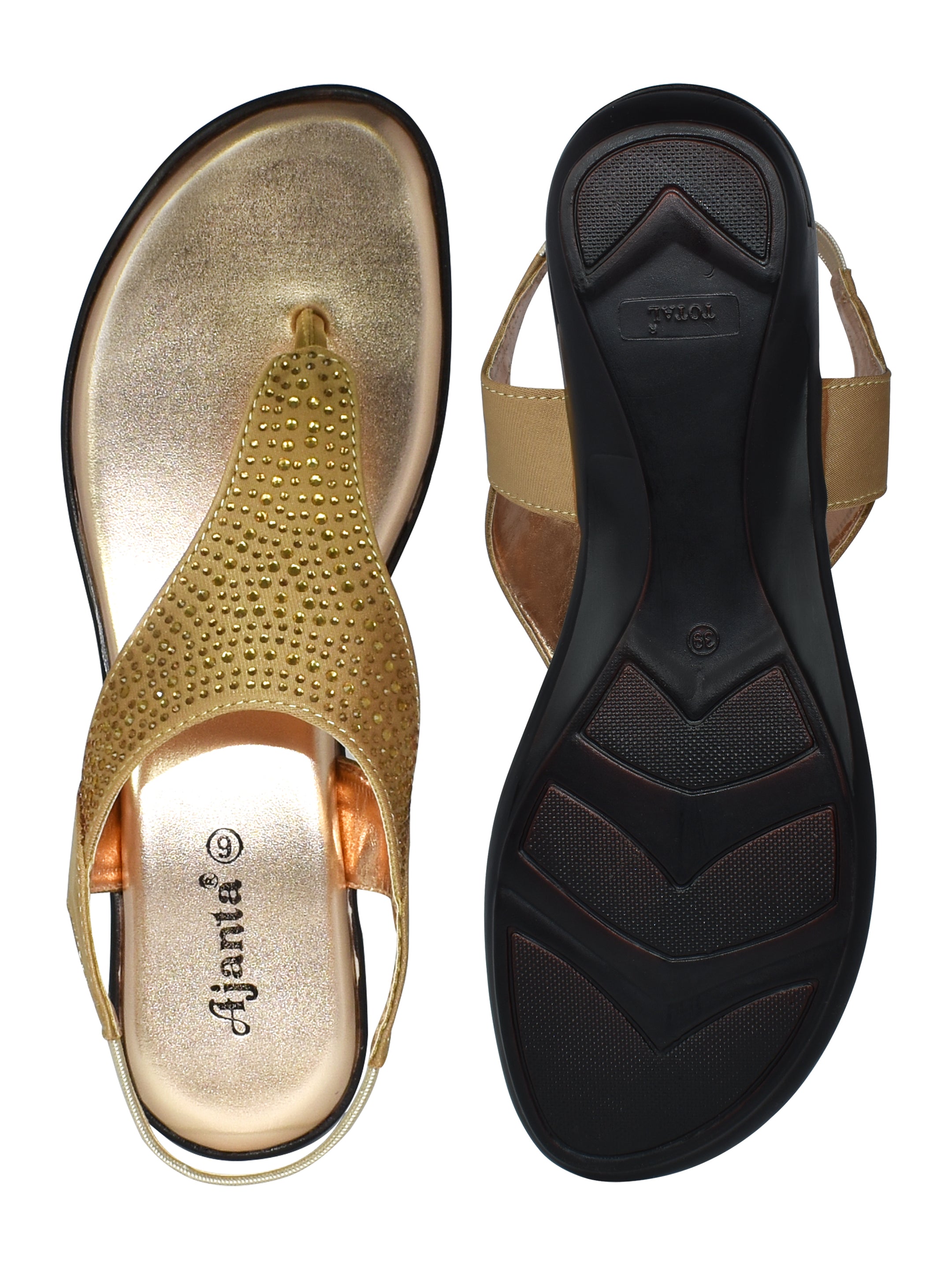 Ajanta Women Sandal / Anti-Skid Sandals / Elegant & Comfortable for Casual Outings EL4002
