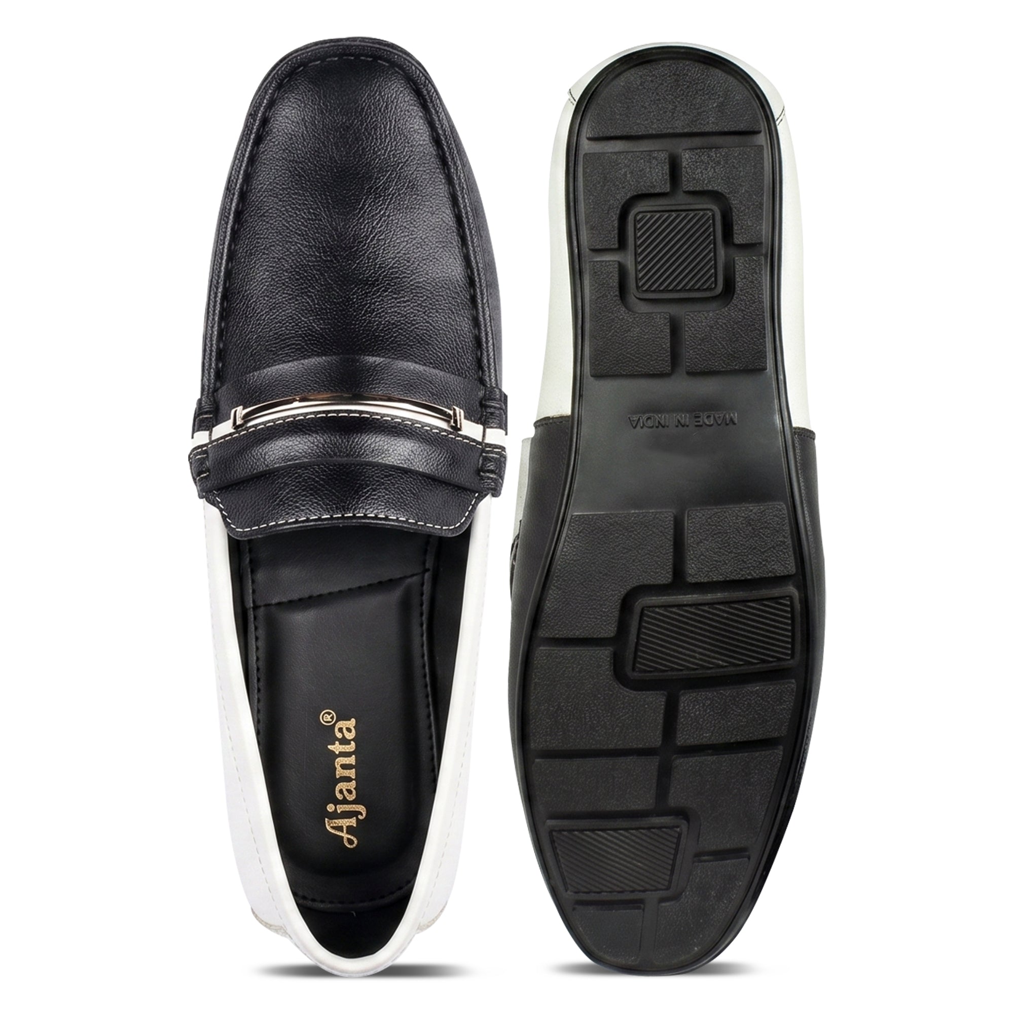 AJANTA Men Stylish Loafers | Synthetic Leather Casual Slip-On Shoes for Daily Wear