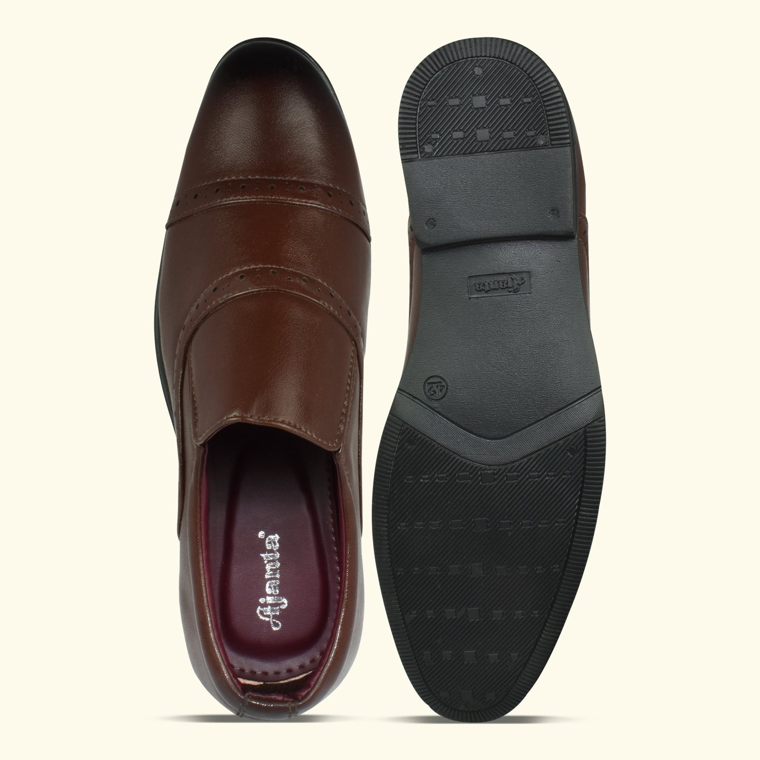 Ajanta Men’s Slip-On Loafers with Cushioned Insole