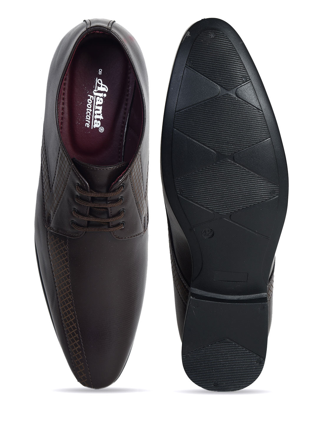 Ajanta Men’s Derby Lace-Up Formal Shoes for Office & Business Wear